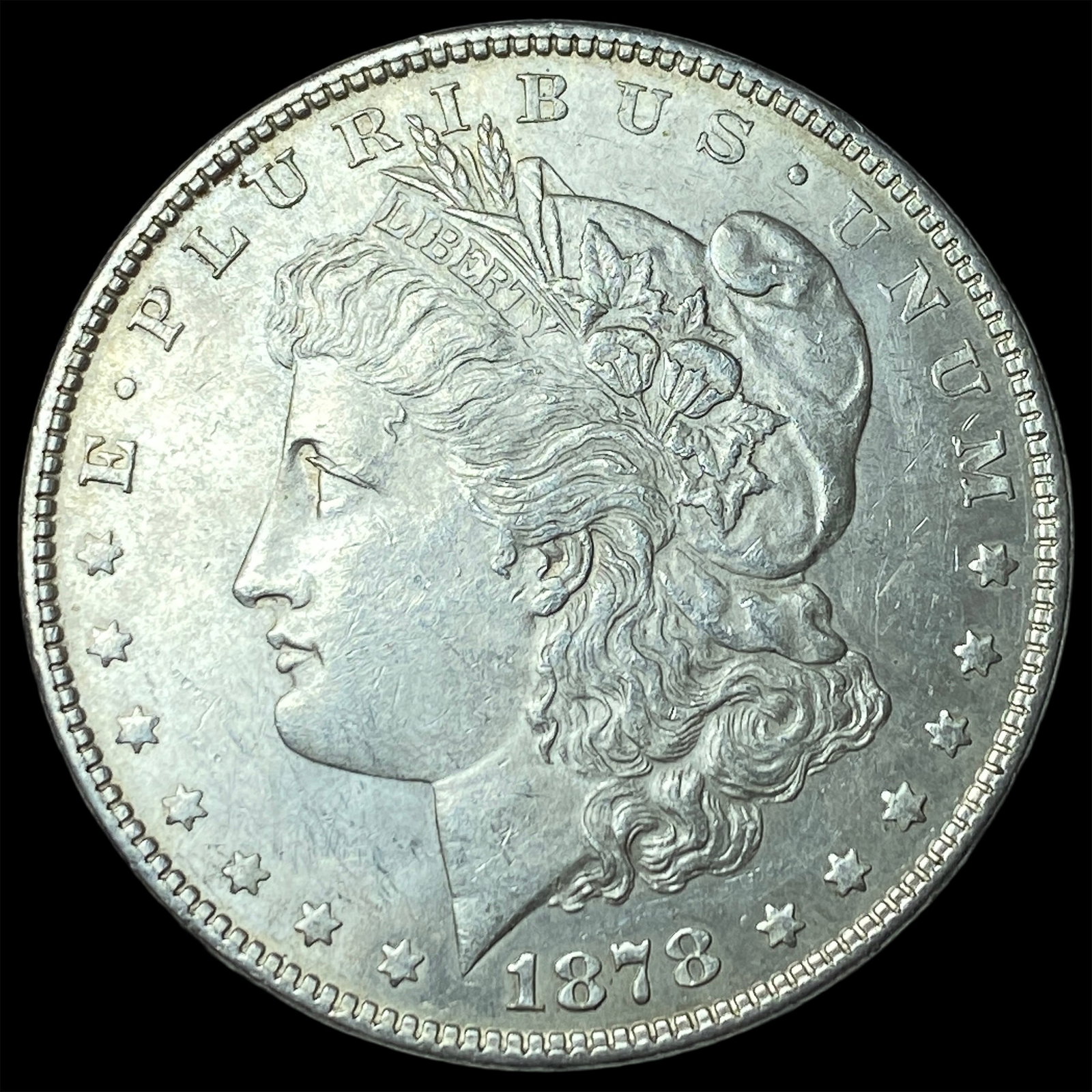 1878 Silver Morgan Dollar CLOSELY UNCIRCULATED: 1878 Silver Morgan Dollar CLOSELY UNCIRCULATED