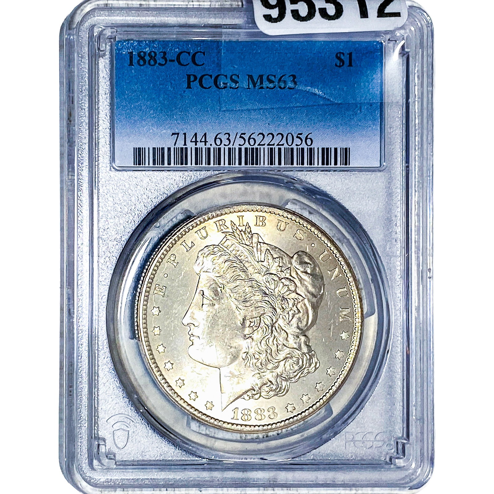 1883-CC Morgan Silver Dollar PCGS MS63: 1883-CC Morgan Silver Dollar PCGS MS63