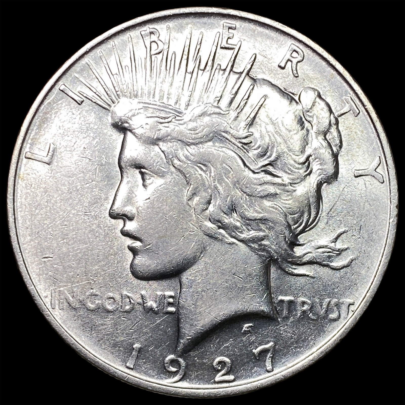 1927-D Silver Peace Dollar CLOSELY UNCIRCULATED: 1927-D Silver Peace Dollar CLOSELY UNCIRCULATED