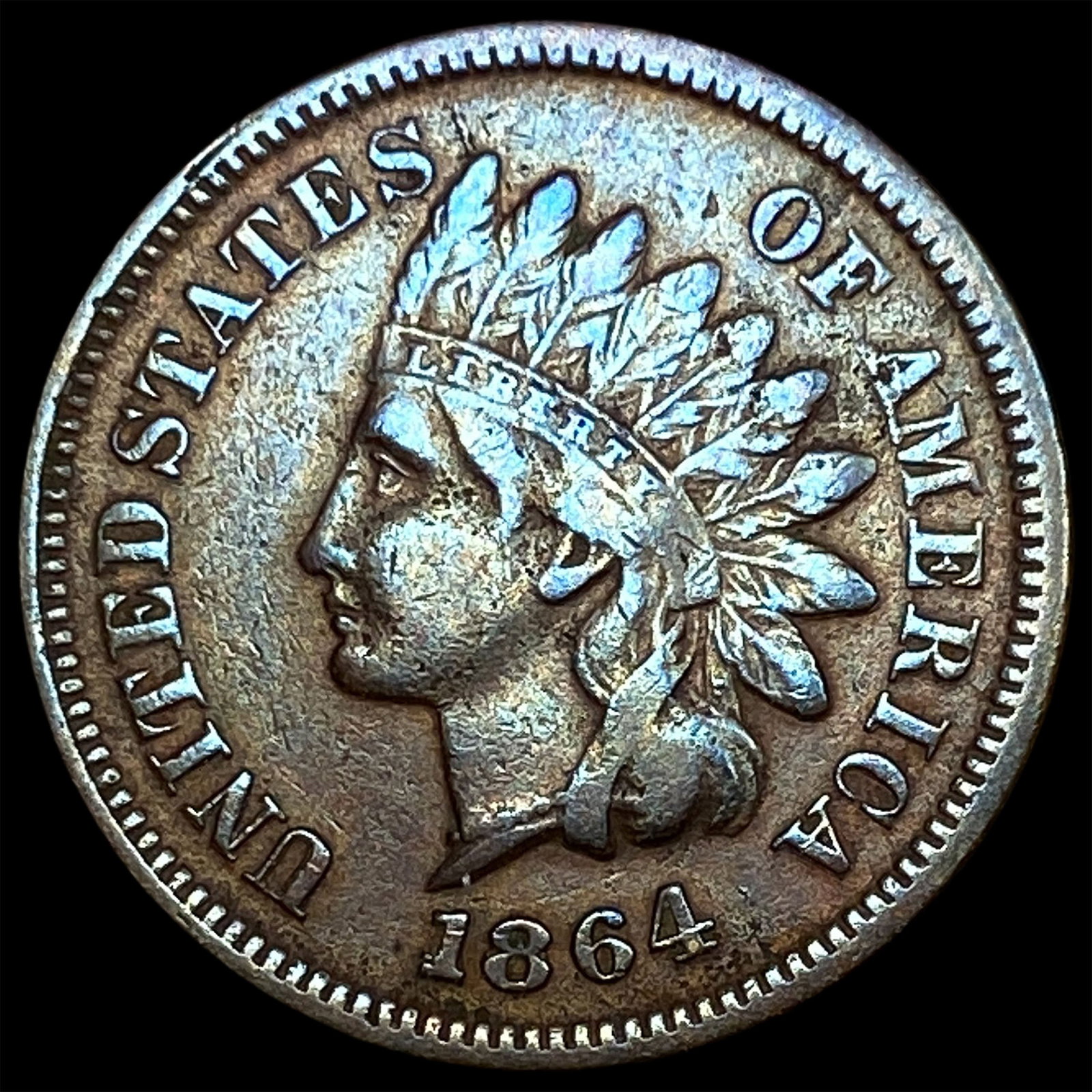 1864 Indian Head Cent NEARLY UNCIRCULATED: 1864 Indian Head Cent NEARLY UNCIRCULATED