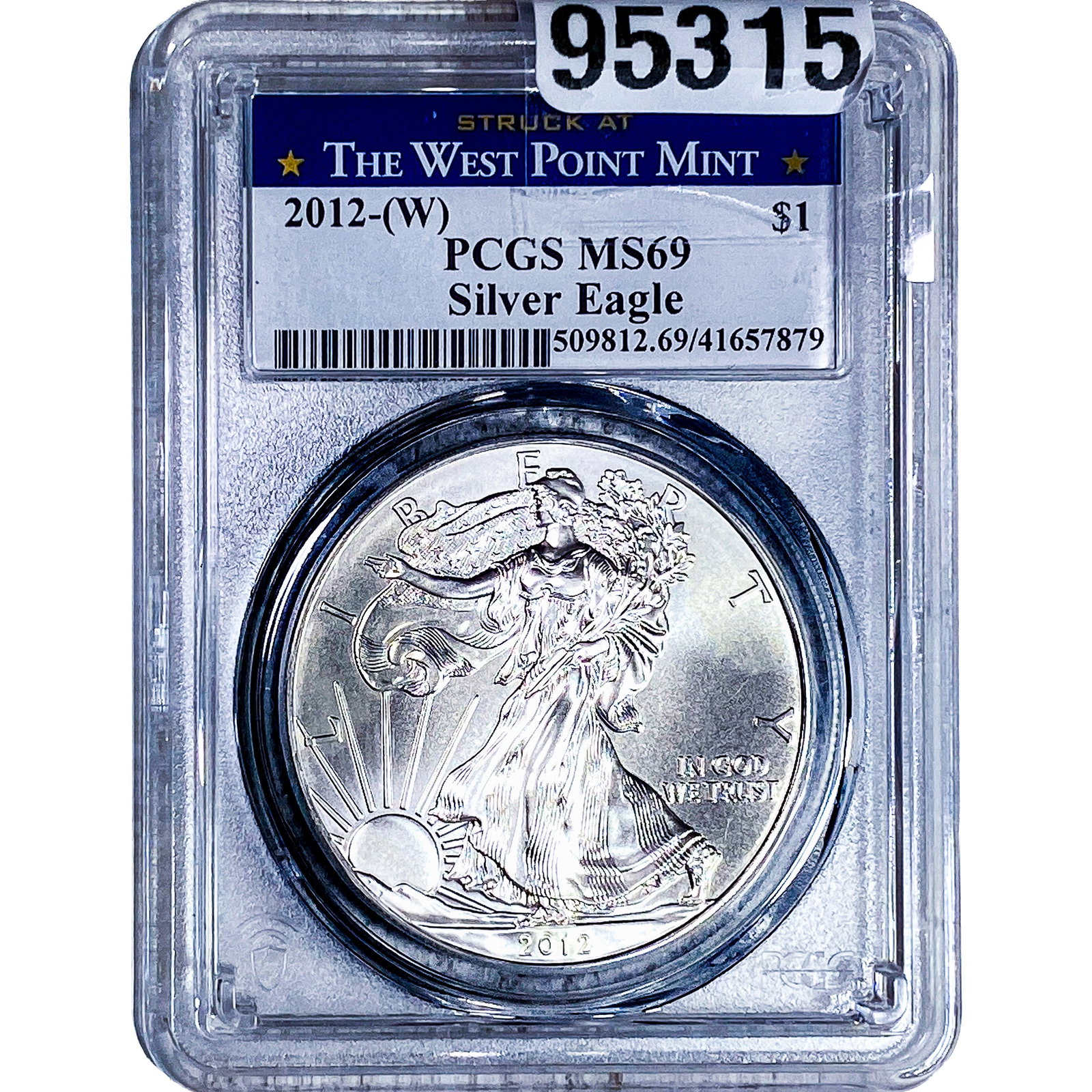 2012[W] Silver Eagle PCGS MS69: 2012[W] Silver Eagle PCGS MS69