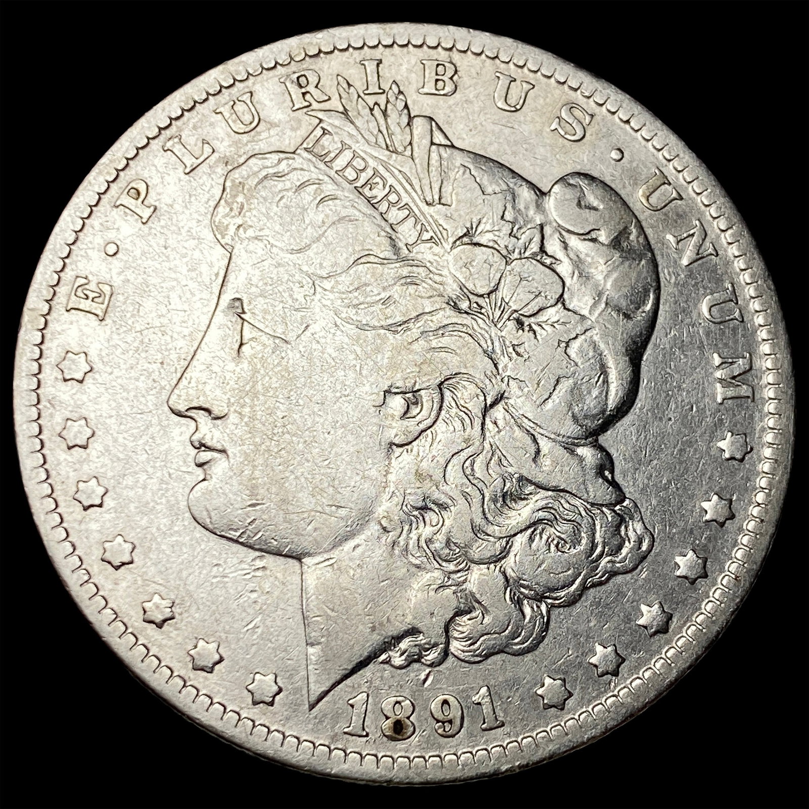 1891-O Silver Morgan Dollar ABOUT UNCIRCULATED: 1891-O Silver Morgan Dollar ABOUT UNCIRCULATED
