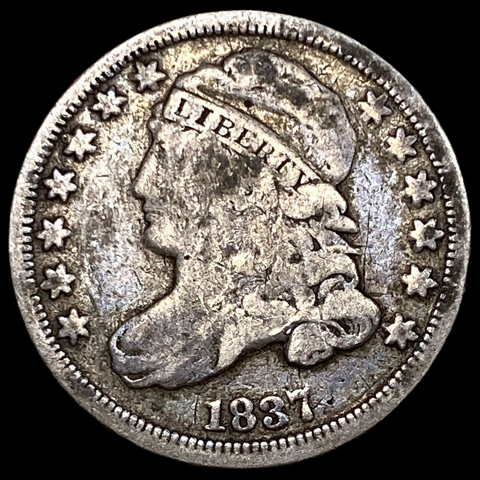 1837 Capped Bust Dime LIGHTLY CIRCULATED (1 of 2)