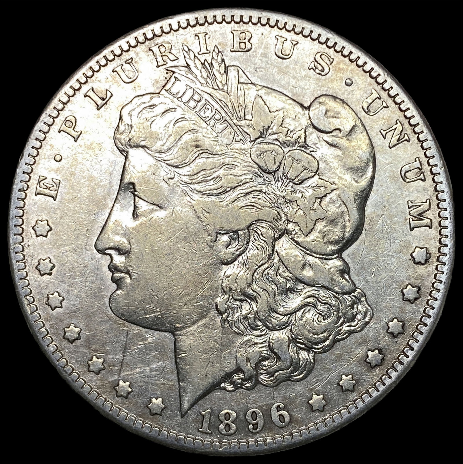 1896-S Silver Morgan Dollar NEARLY UNCIRCULATED: 1896-S Silver Morgan Dollar NEARLY UNCIRCULATED