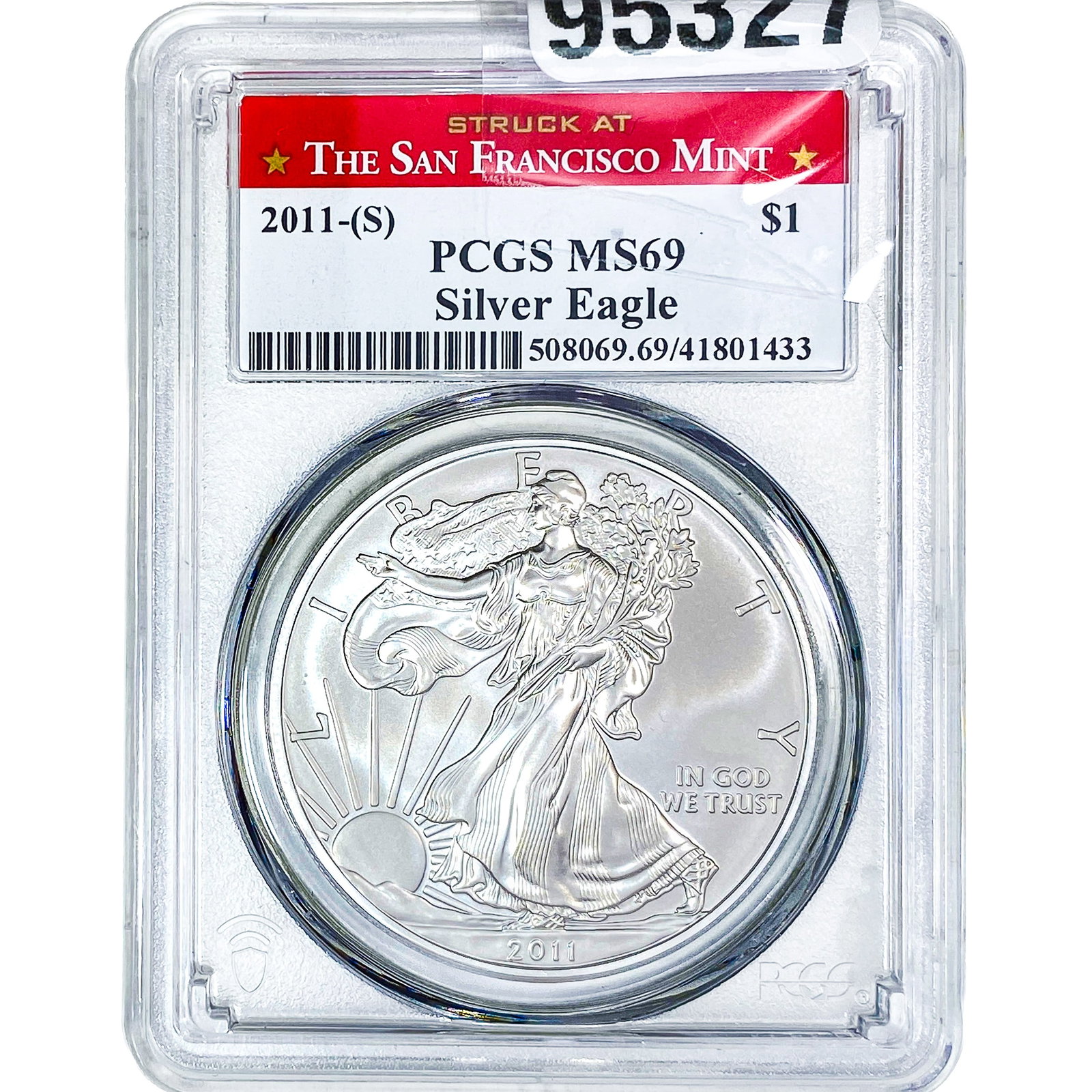 2011[S] Silver Eagle PCGS MS69: 2011[S] Silver Eagle PCGS MS69