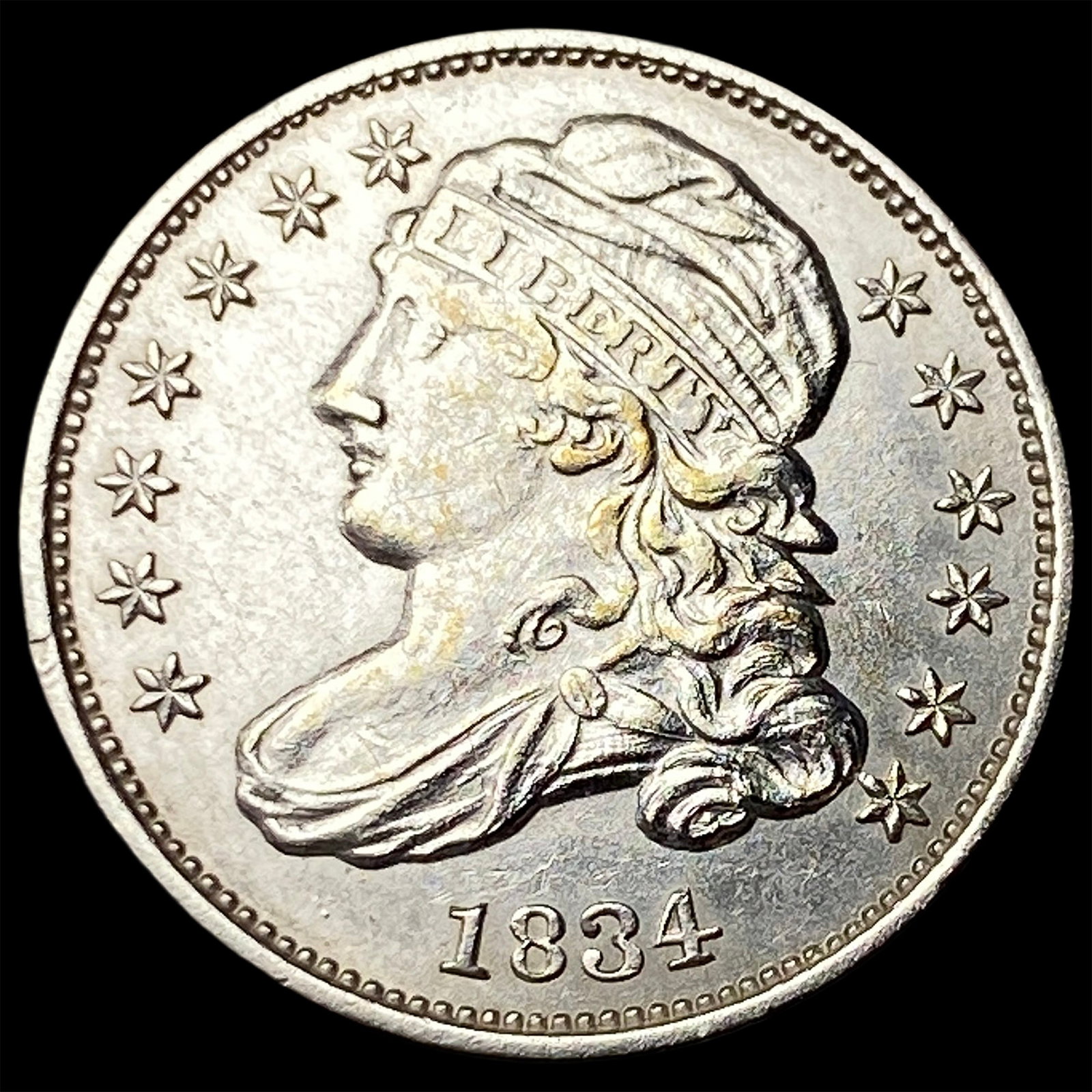 1834 Capped Bust Dime CLOSELY UNCIRCULATED (1 of 2)