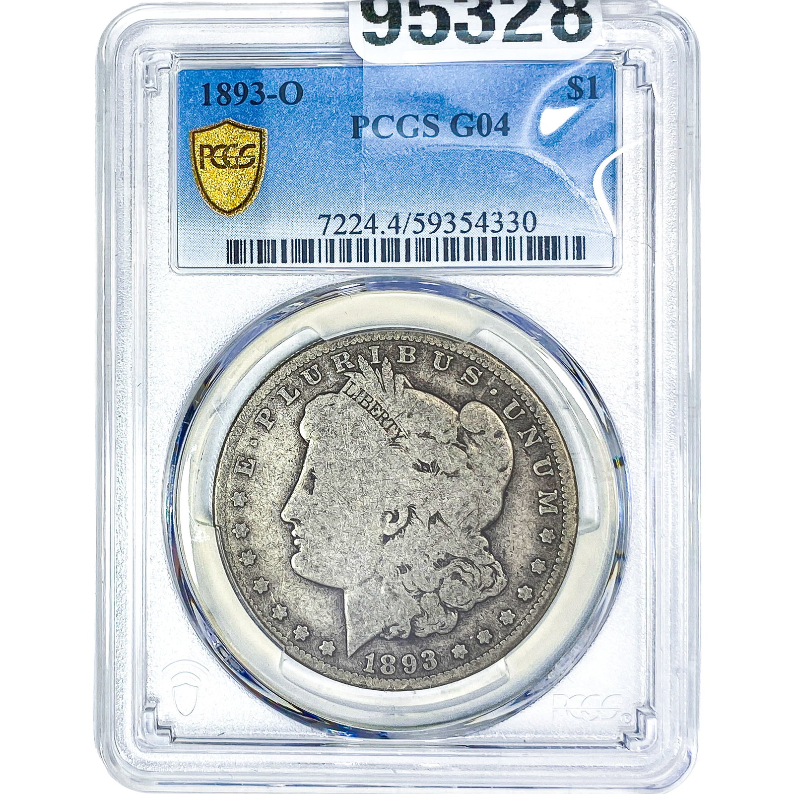 1893-O Morgan Silver Dollar PCGS G04: 1893-O Morgan Silver Dollar PCGS G04