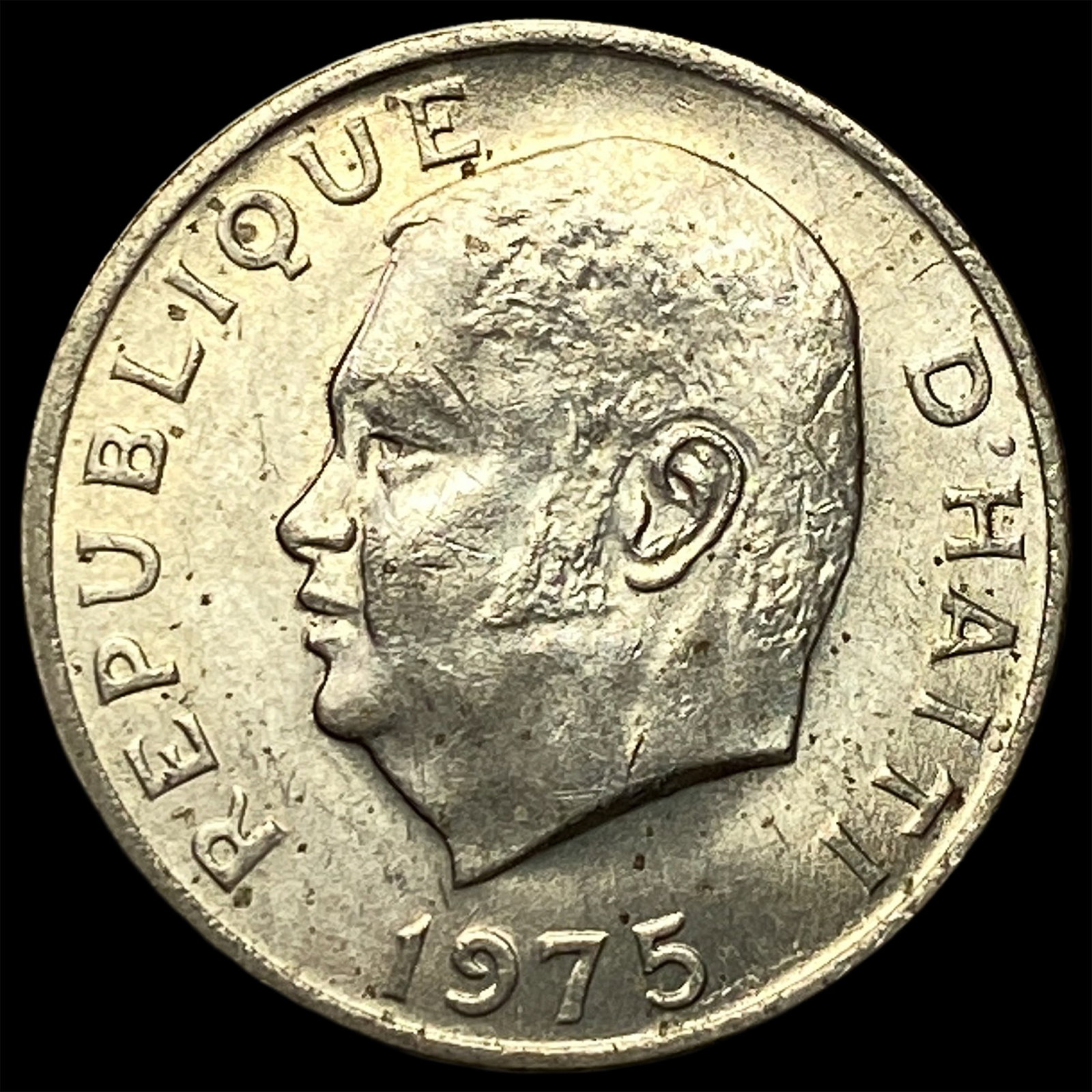 1975 Haiti Copper Nickel 5 Centimes: 1975 Haiti Copper Nickel 5 Centimes