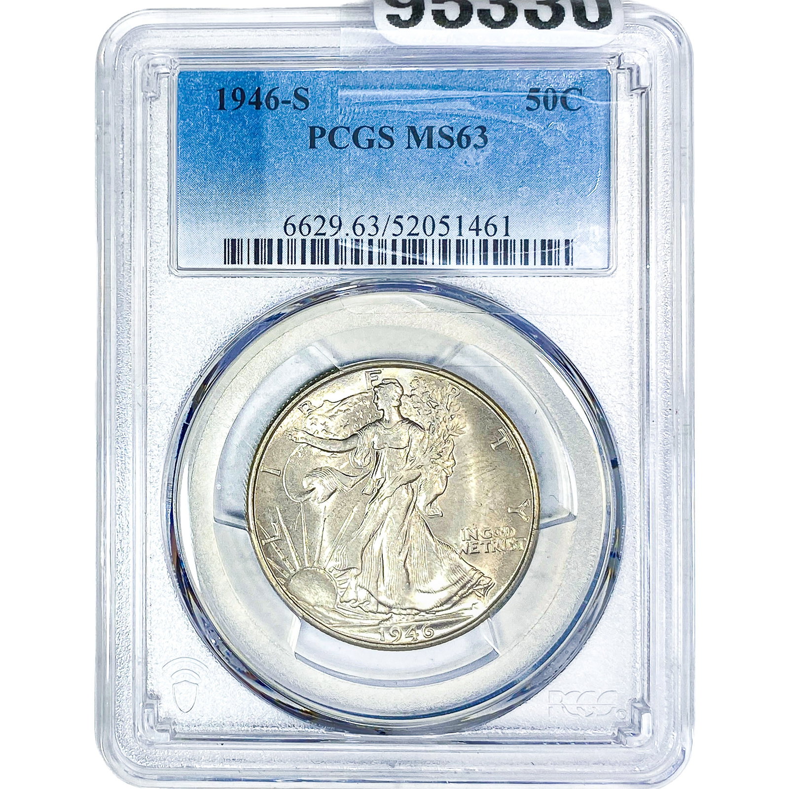 1946-S Walking Liberty Half Dollar PCGS MS63: 1946-S Walking Liberty Half Dollar PCGS MS63