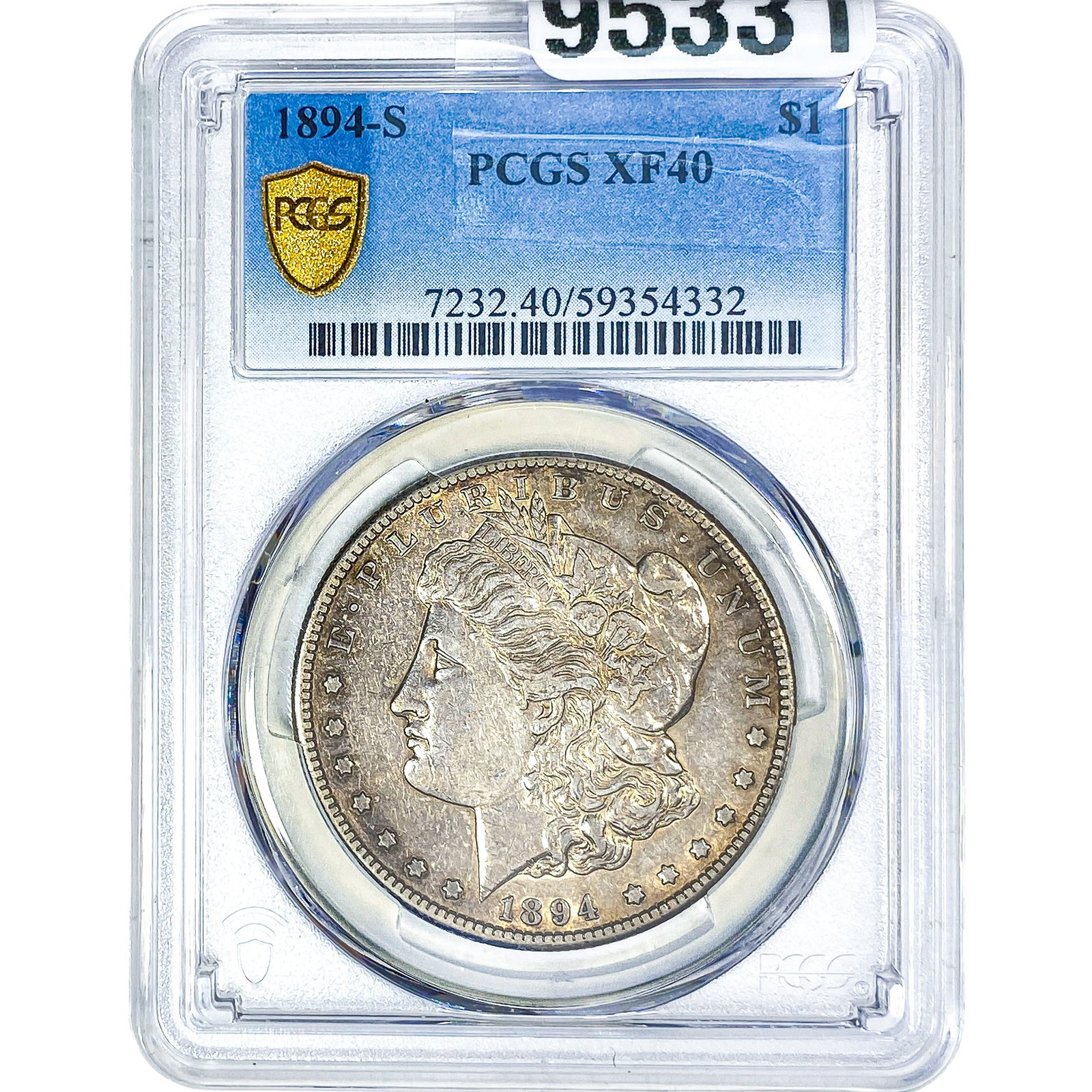 1894-S Morgan Silver Dollar PCGS XF40: 1894-S Morgan Silver Dollar PCGS XF40