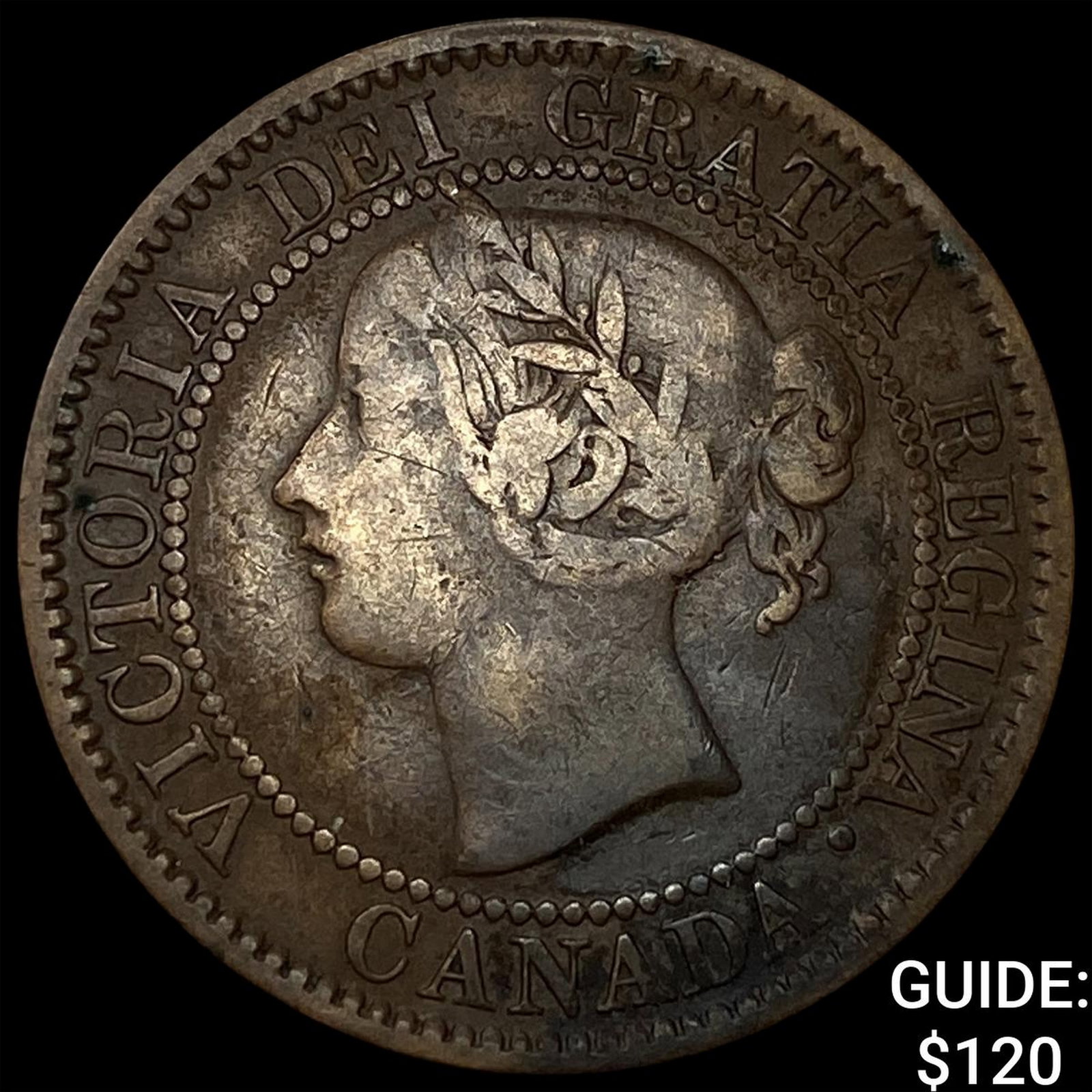 1858 Canada Bronze 1 Cent (1 of 2)