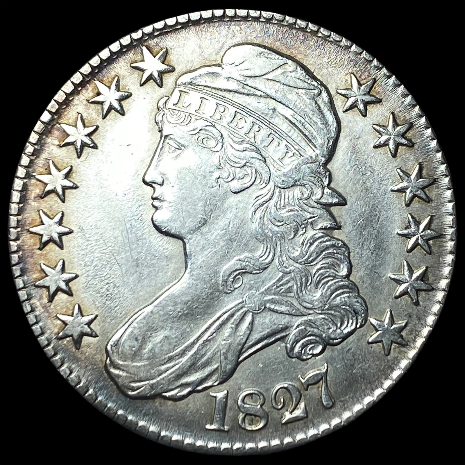 1827 Capped Bust Half Dollar LIGHTLY CIRCULATED (1 of 2)