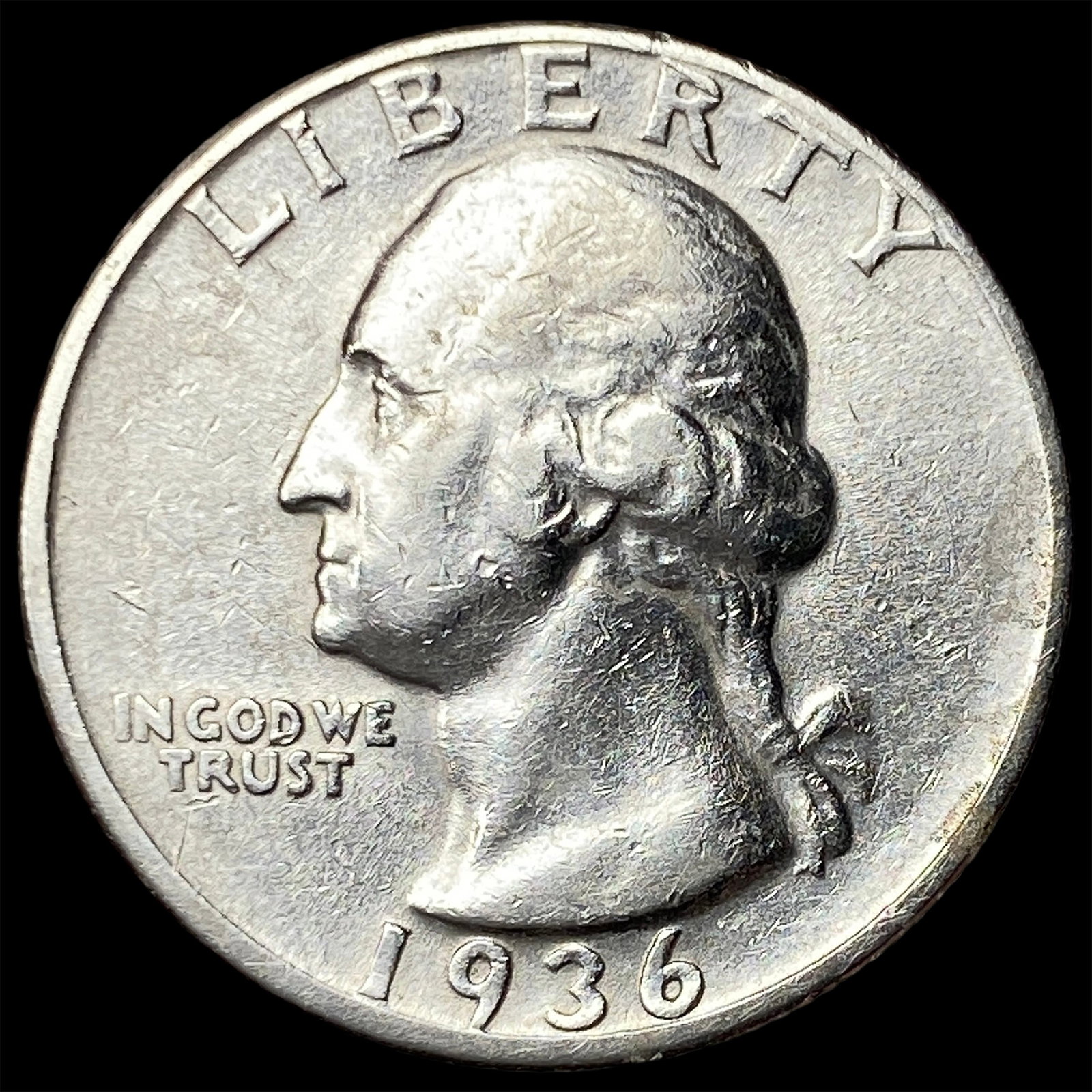 1936-D Silver Washington Quarter NEARLY UNCIRCULATED (1 of 2)