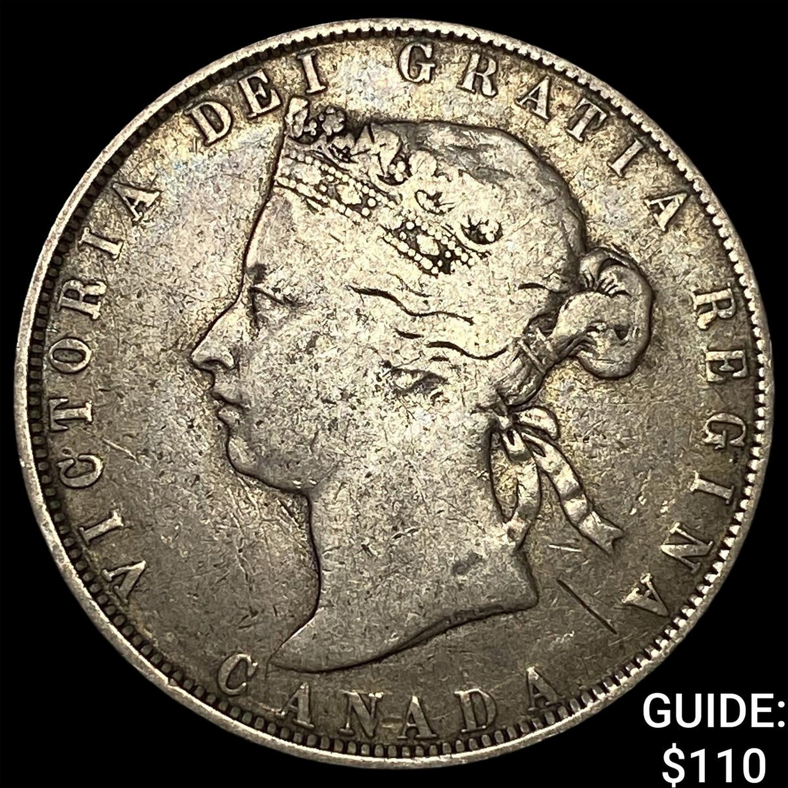 1870 Canada Silver 50 Cents: 1870 Canada Silver 50 Cents