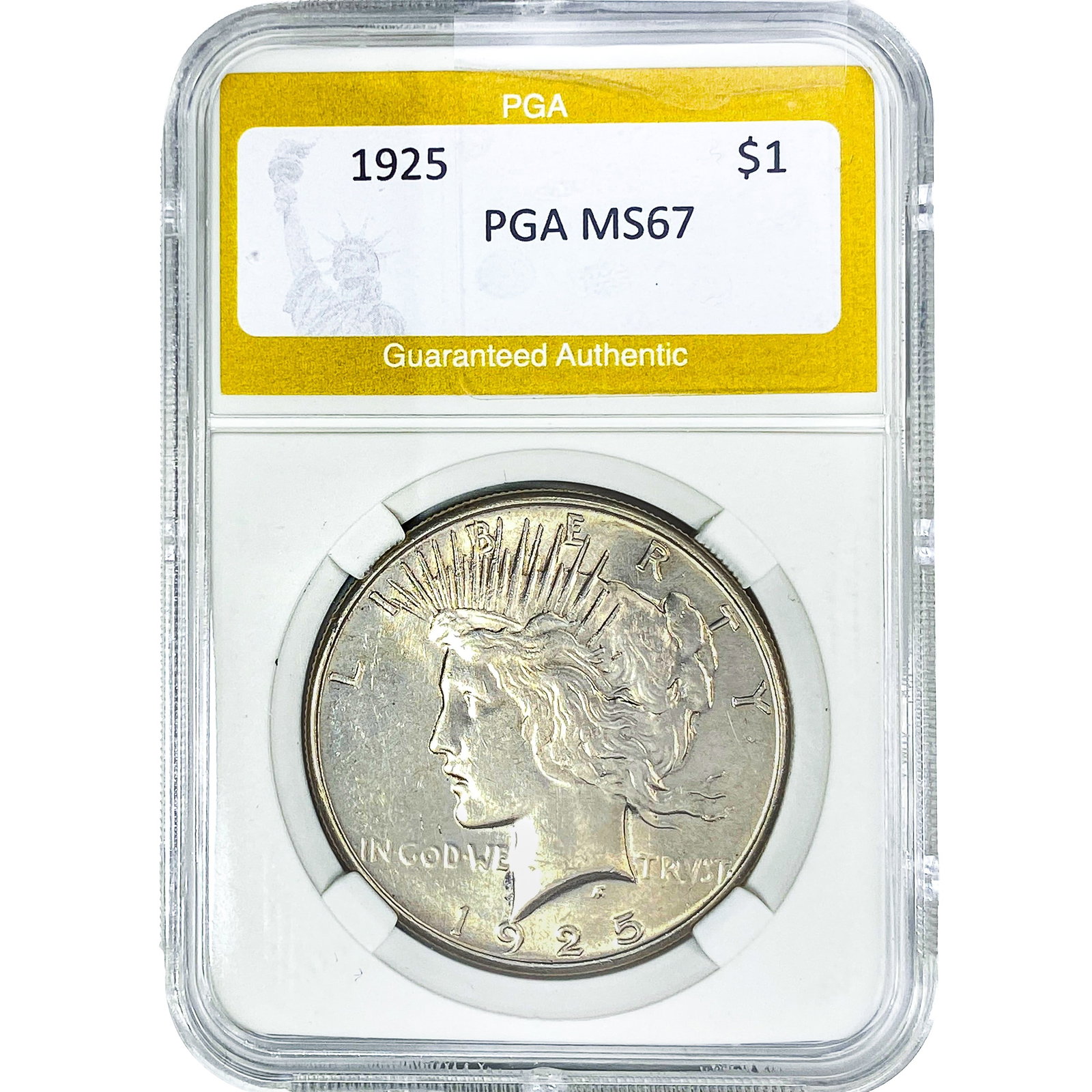 1925 Silver Peace Dollar PGA MS67 (1 of 2)