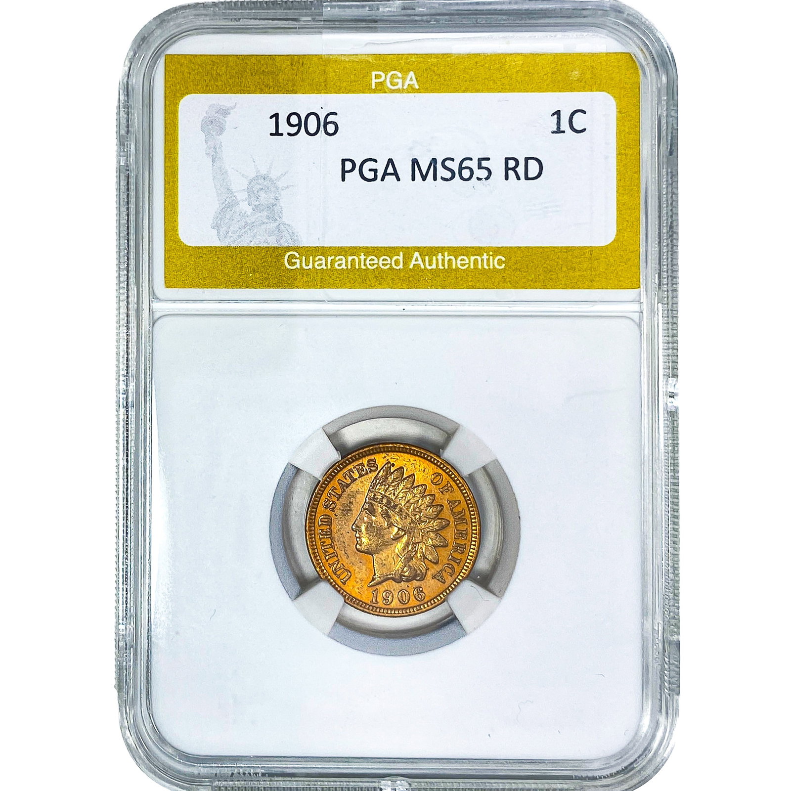 1906 Indian Head Cent PGA MS65 RD (1 of 2)
