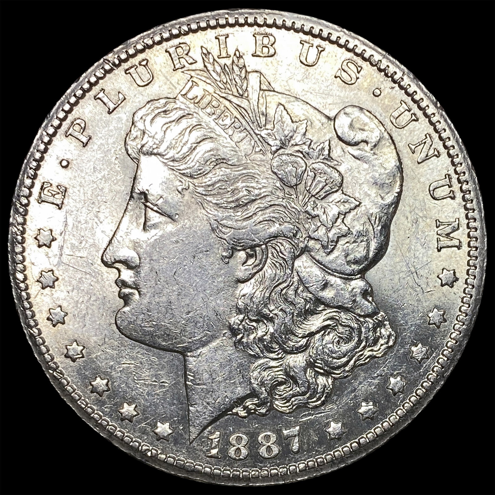 1887-S Silver Morgan Dollar CLOSELY UNCIRCULATED: 1887-S Silver Morgan Dollar CLOSELY UNCIRCULATED