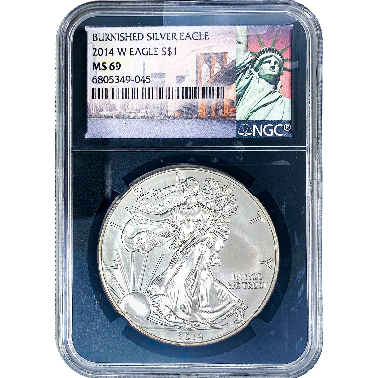 2014-W Silver Eagle NGC MS69: 2014-W Silver Eagle NGC MS69