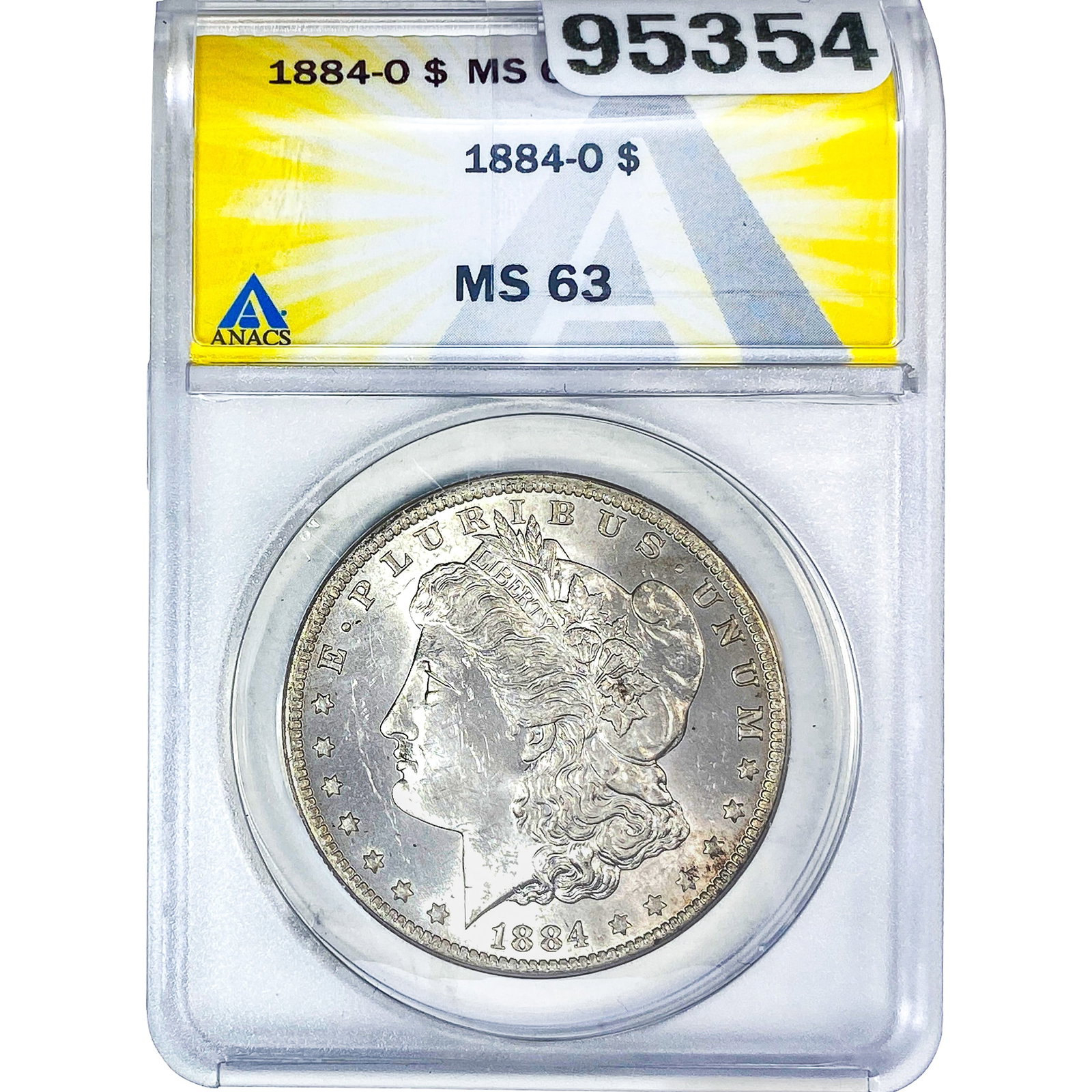 1884-O Morgan Silver Dollar ANACS MS63: 1884-O Morgan Silver Dollar ANACS MS63