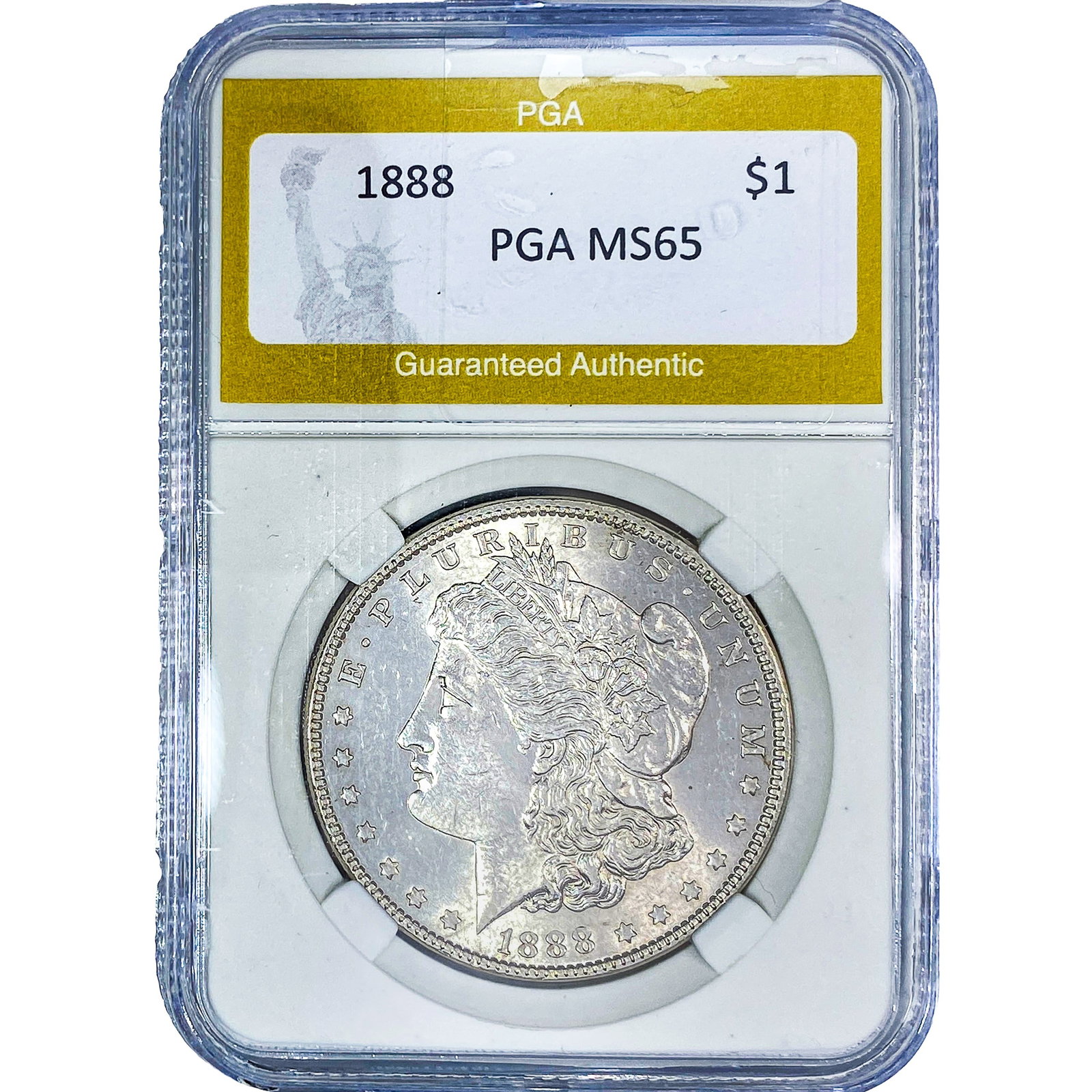 1888 Morgan Silver Dollar PGA MS65: 1888 Morgan Silver Dollar PGA MS65