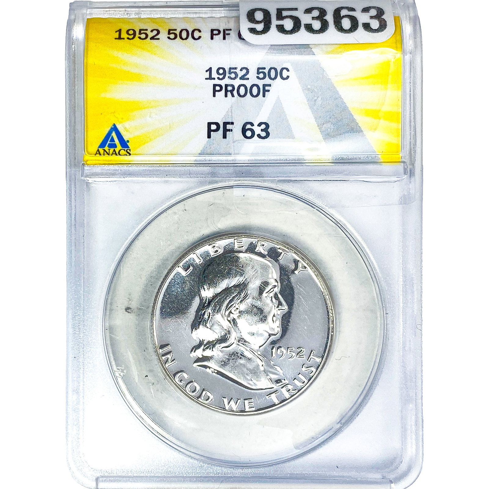 1952 Franklin Half Dollar ANACS PF69: 1952 Franklin Half Dollar ANACS PF69