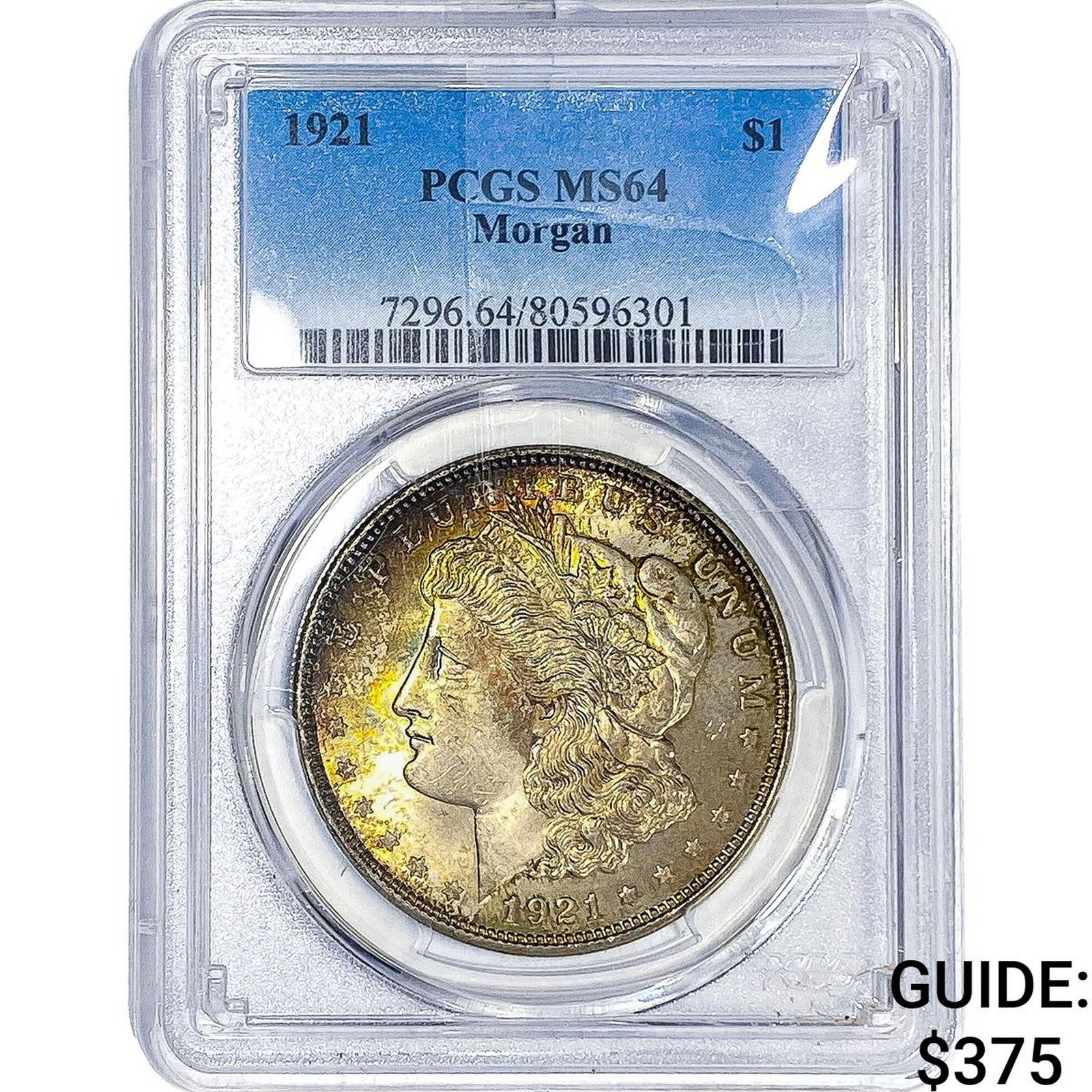 1921 Morgan Silver Dollar PCGS MS64: 1921 Morgan Silver Dollar PCGS MS64