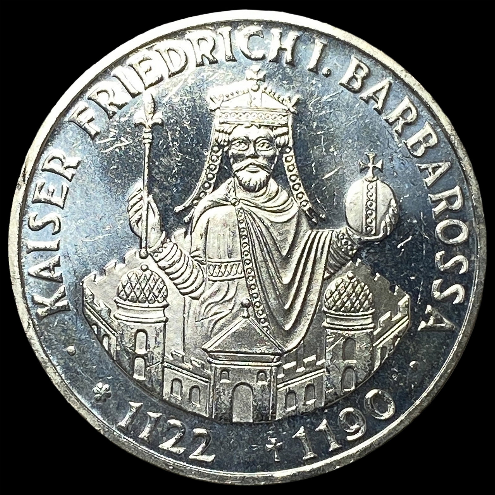 1990F West Germany Silver 10 Mark .3115oz ASW: 1990F West Germany Silver 10 Mark .3115oz ASW