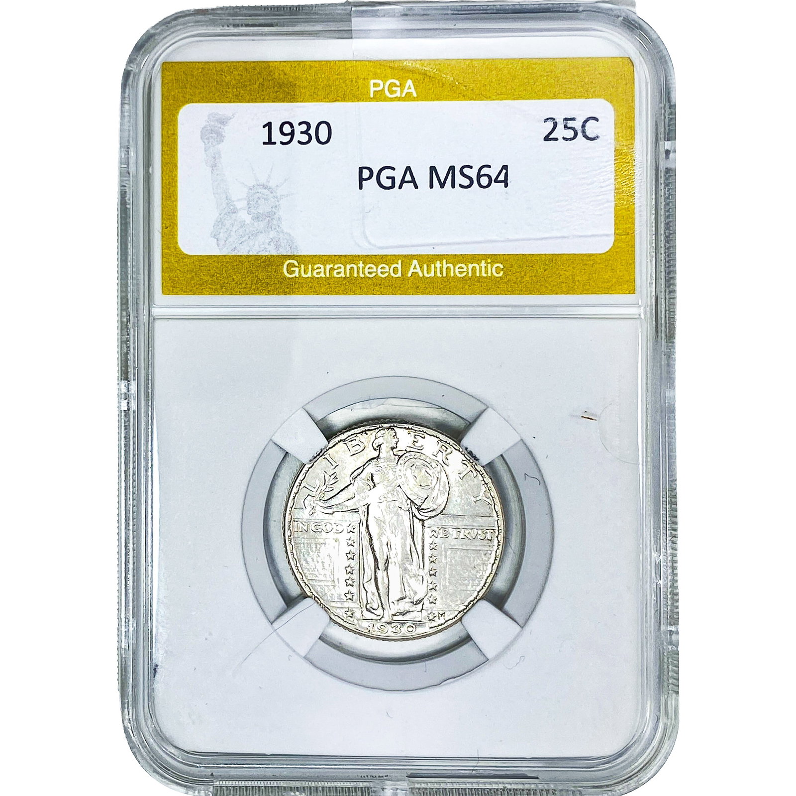 1930 Standing Liberty Quarter PGA MS64: 1930 Standing Liberty Quarter PGA MS64