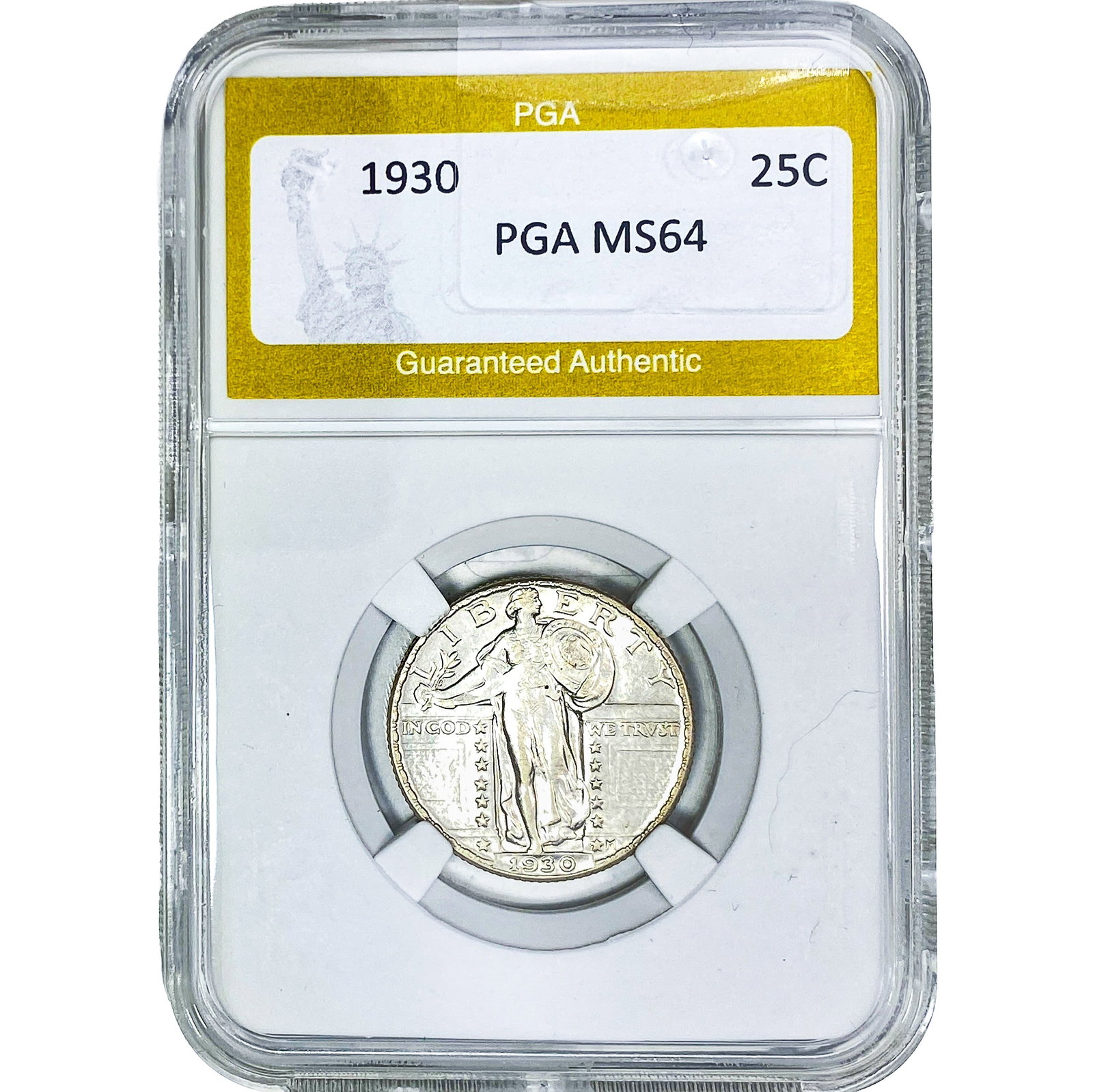 1930 Standing Liberty Quarter PGA MS64: 1930 Standing Liberty Quarter PGA MS64