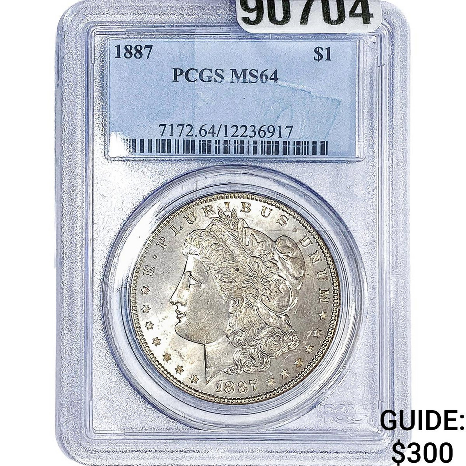 1887 Morgan Silver Dollar PCGS MS64: 1887 Morgan Silver Dollar PCGS MS64