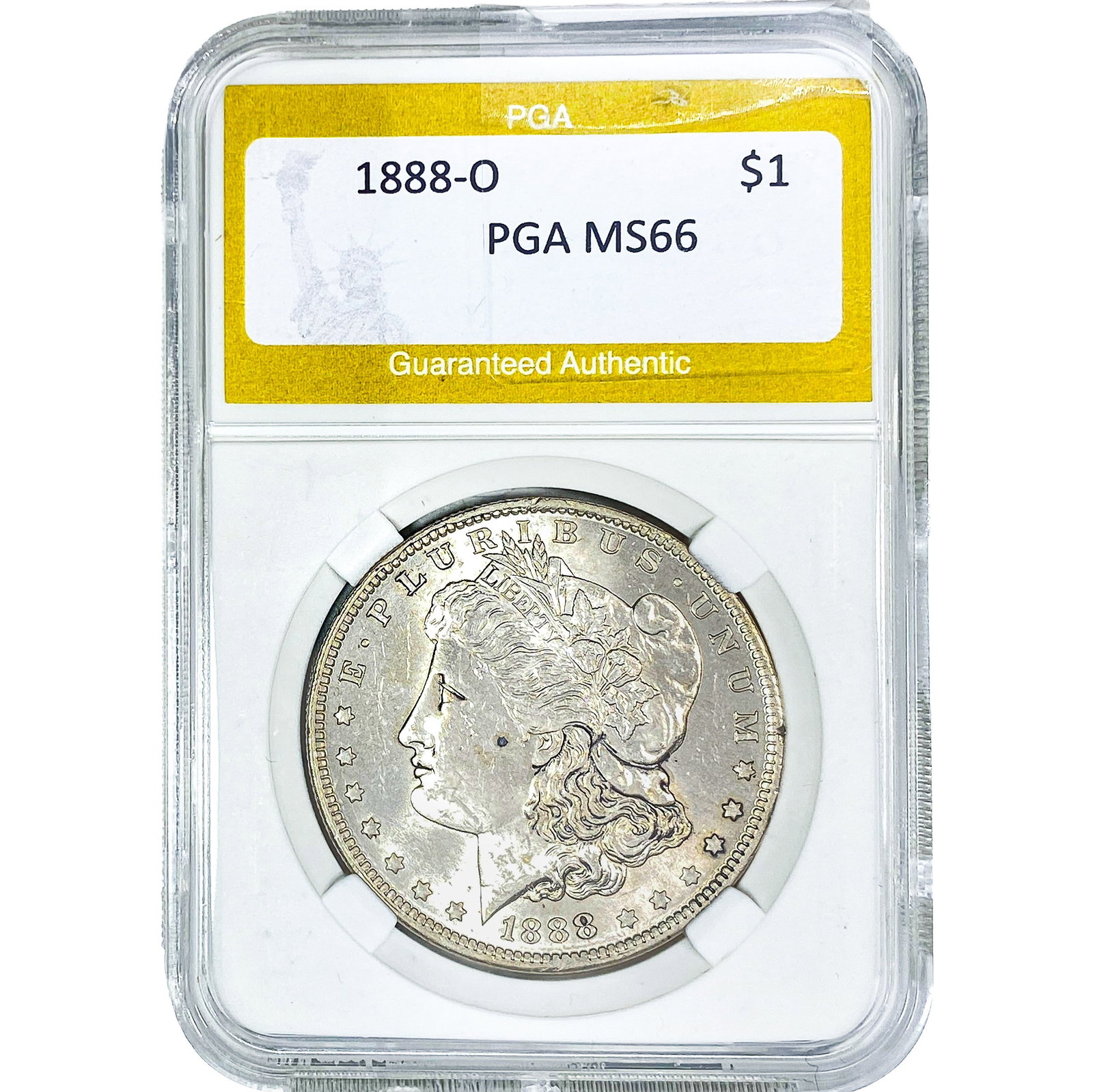 1888-O Morgan Silver Dollar PGA MS66: 1888-O Morgan Silver Dollar PGA MS66