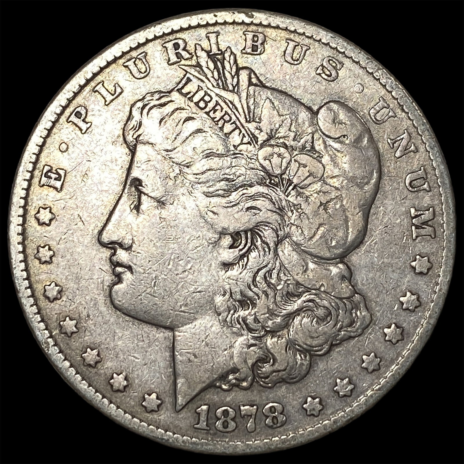 1878 Silver Morgan Dollar NEARLY UNCIRCULATED: 1878 Silver Morgan Dollar NEARLY UNCIRCULATED