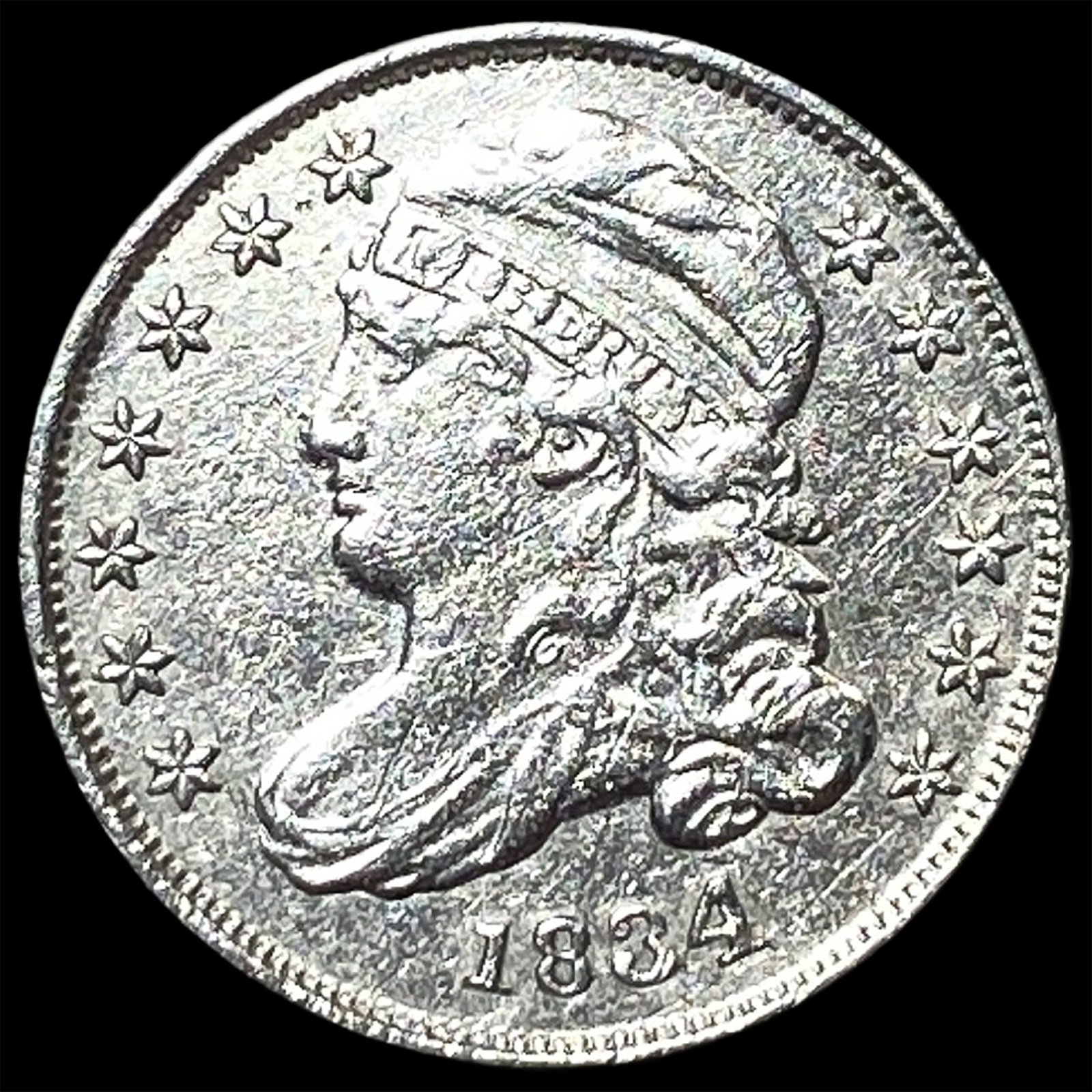 1834 Capped Bust Dime CLOSELY UNCIRCULATED (1 of 2)