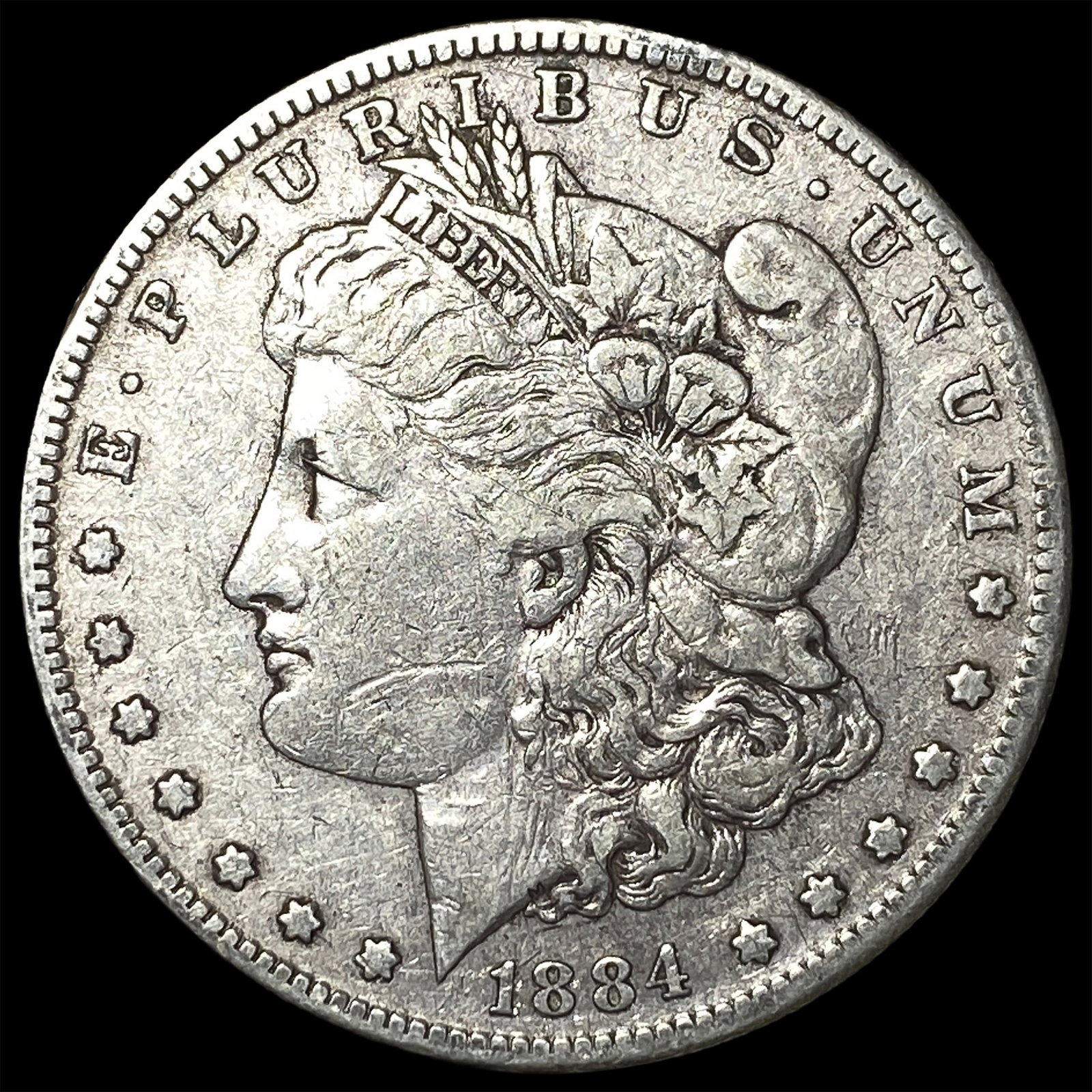 1884-S Silver Morgan Dollar LIGHTLY CIRCULATED: 1884-S Silver Morgan Dollar LIGHTLY CIRCULATED