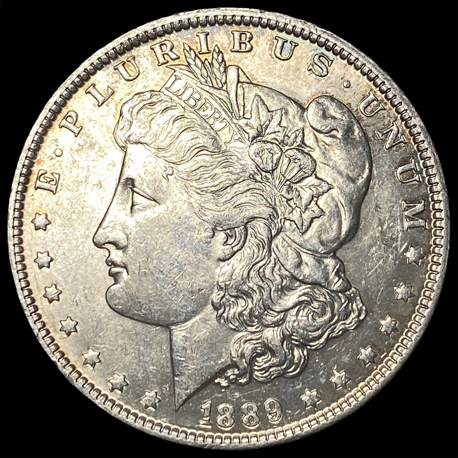 1889-S Silver Morgan Dollar CHOICE AU: 1889-S Silver Morgan Dollar CHOICE AU