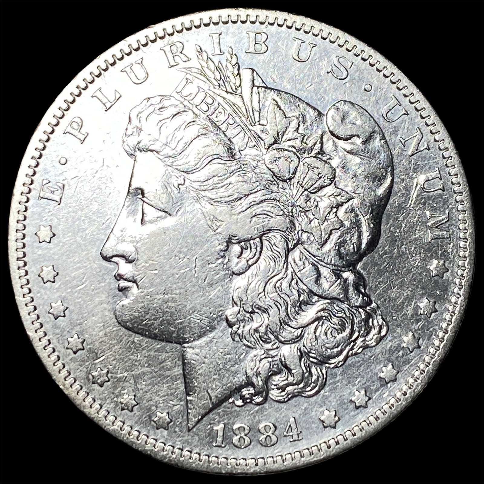 1884-S Silver Morgan Dollar CLOSELY UNCIRCULATED: 1884-S Silver Morgan Dollar CLOSELY UNCIRCULATED