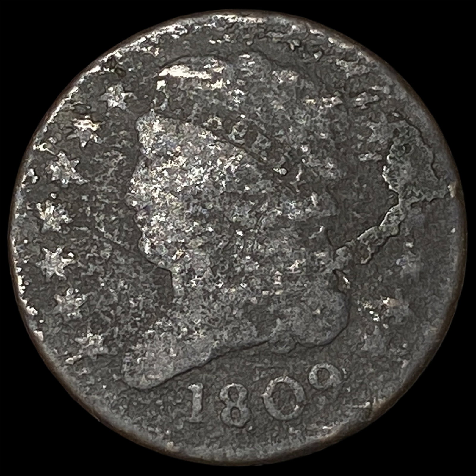 1809 Classic Head Half Cent NICELY CIRCULATED: 1809 Classic Head Half Cent NICELY CIRCULATED