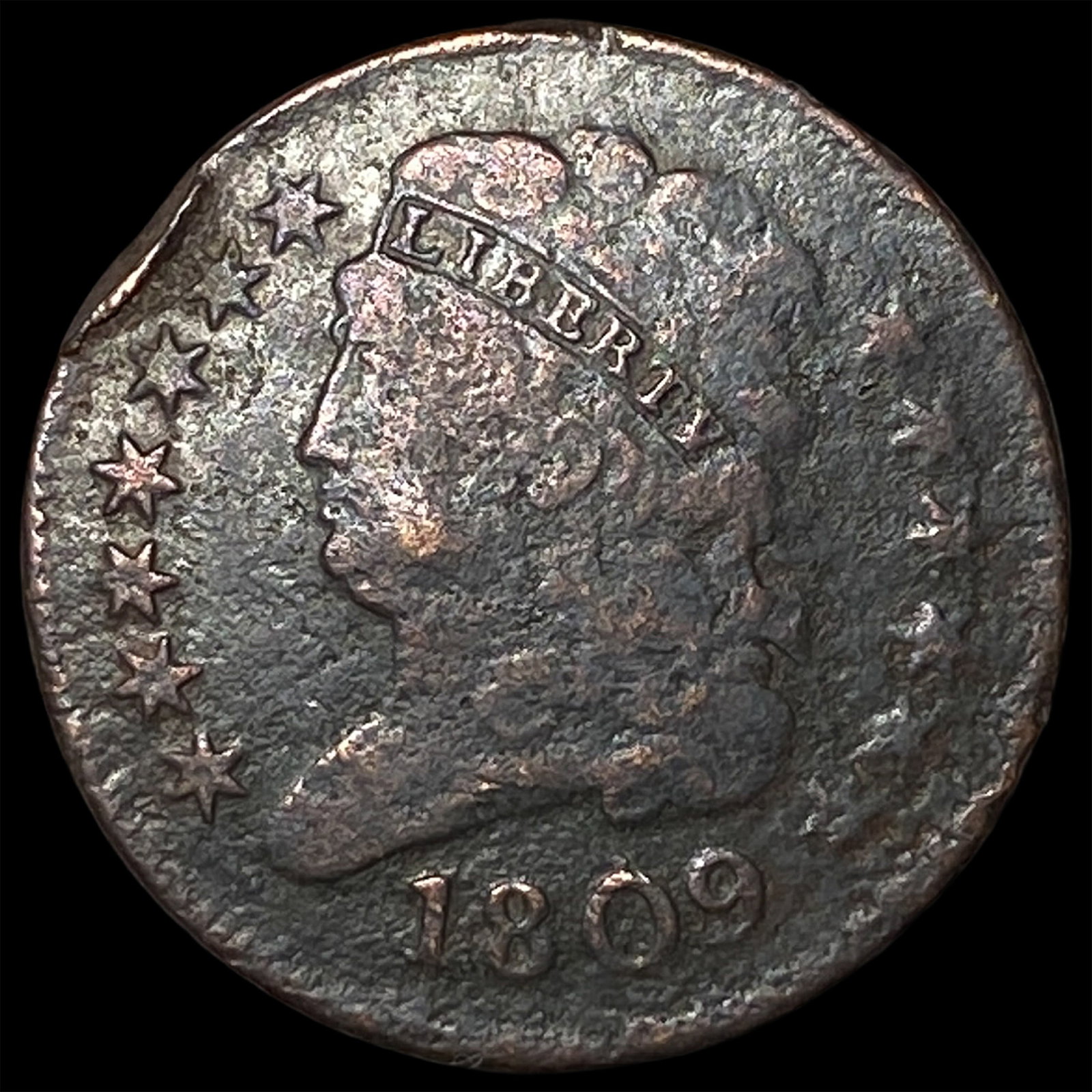 1809 Classic Head Half Cent NICELY CIRCULATED (1 of 2)