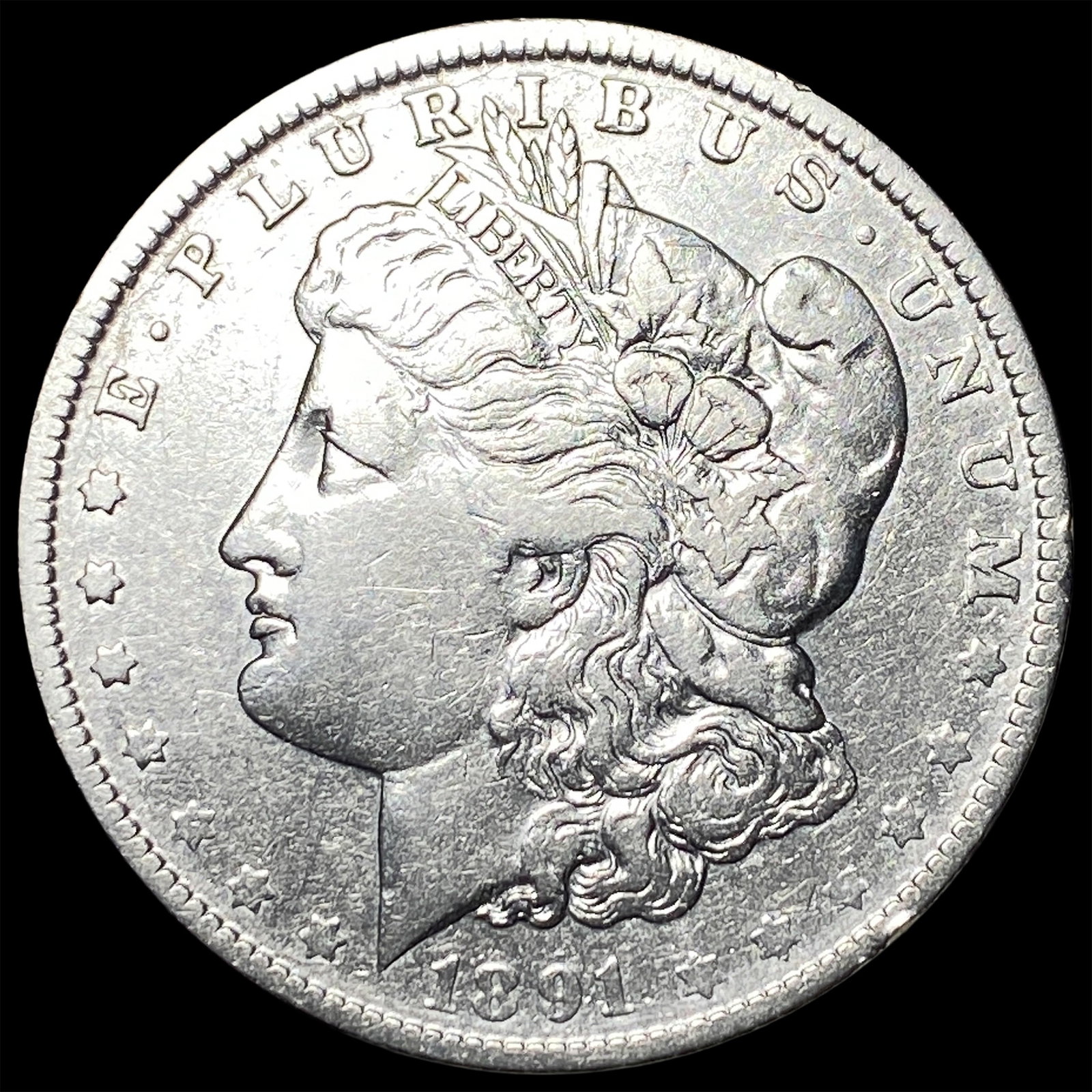 1891-O Silver Morgan Dollar NEARLY UNCIRCULATED: 1891-O Silver Morgan Dollar NEARLY UNCIRCULATED