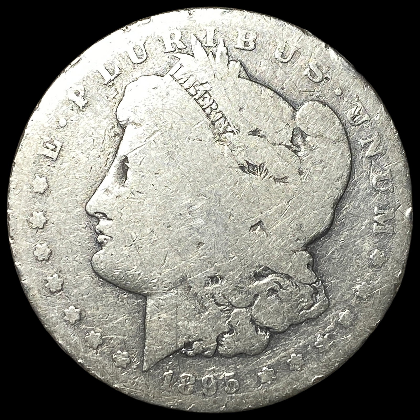 1895-S Silver Morgan Dollar NICELY CIRCULATED: 1895-S Silver Morgan Dollar NICELY CIRCULATED
