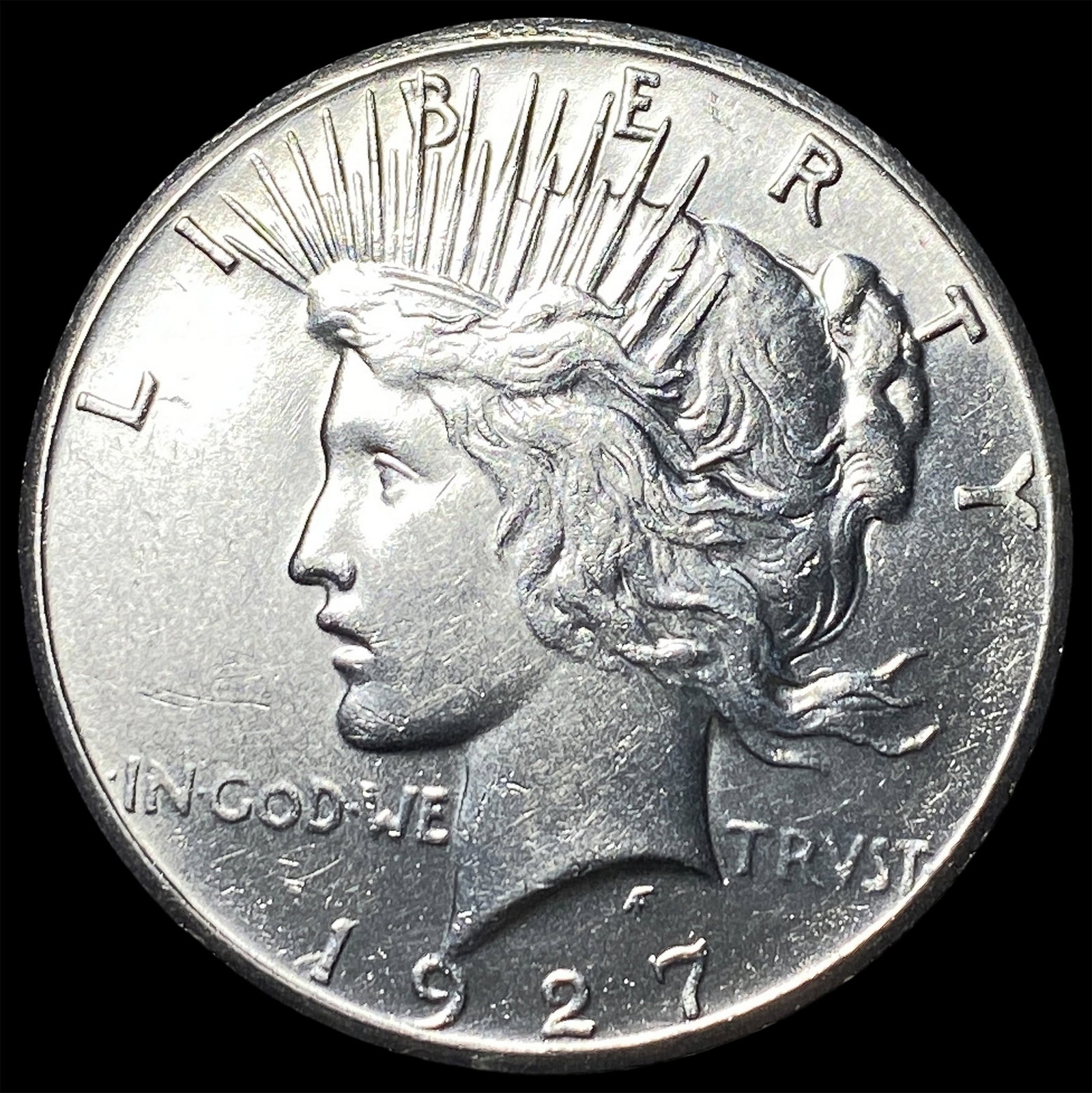 1927 Silver Peace Dollar CHOICE BU (1 of 2)