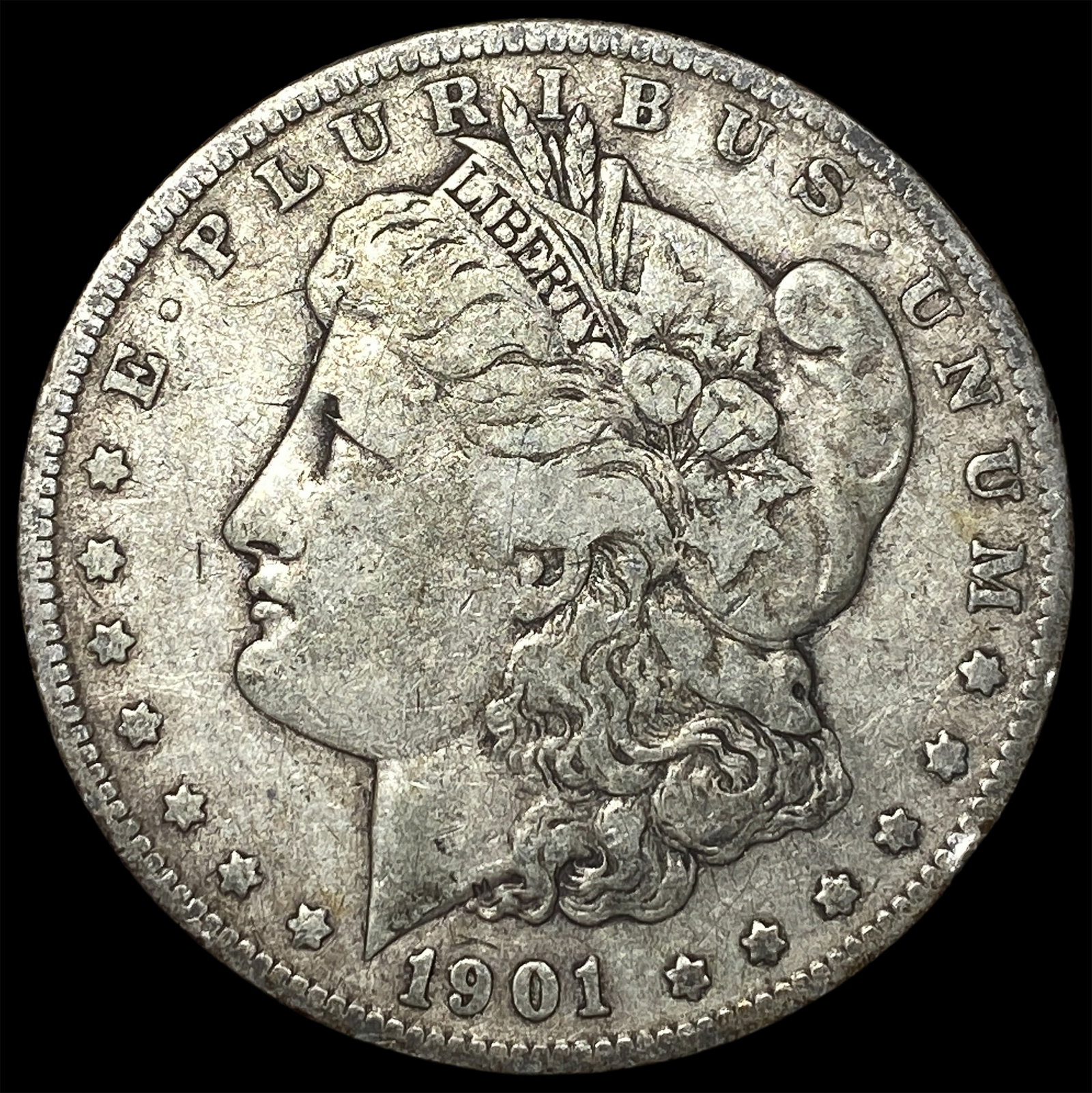 1901-S Silver Morgan Dollar LIGHTLY CIRCULATED: 1901-S Silver Morgan Dollar LIGHTLY CIRCULATED