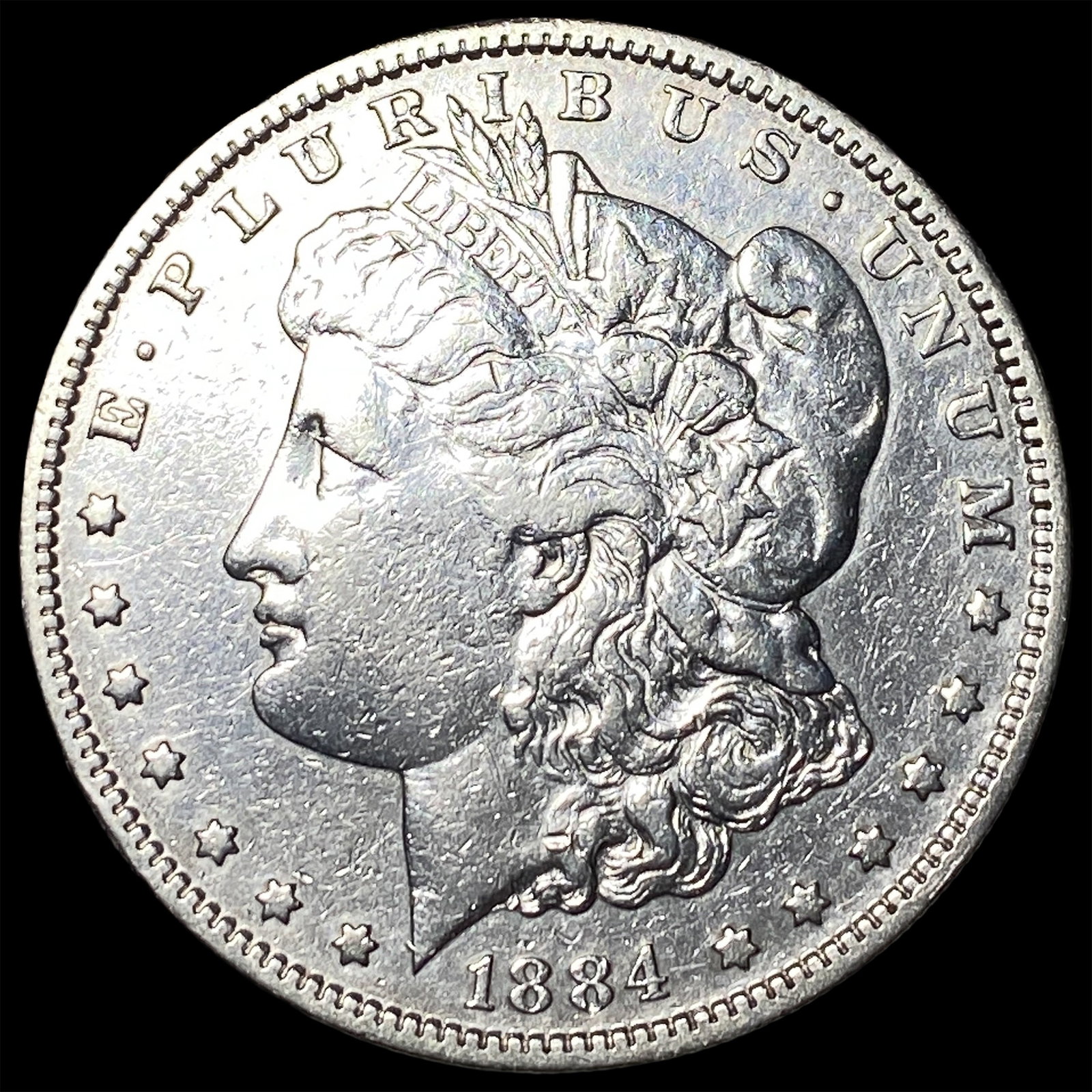 1884-S Silver Morgan Dollar CLOSELY UNCIRCULATED: 1884-S Silver Morgan Dollar CLOSELY UNCIRCULATED