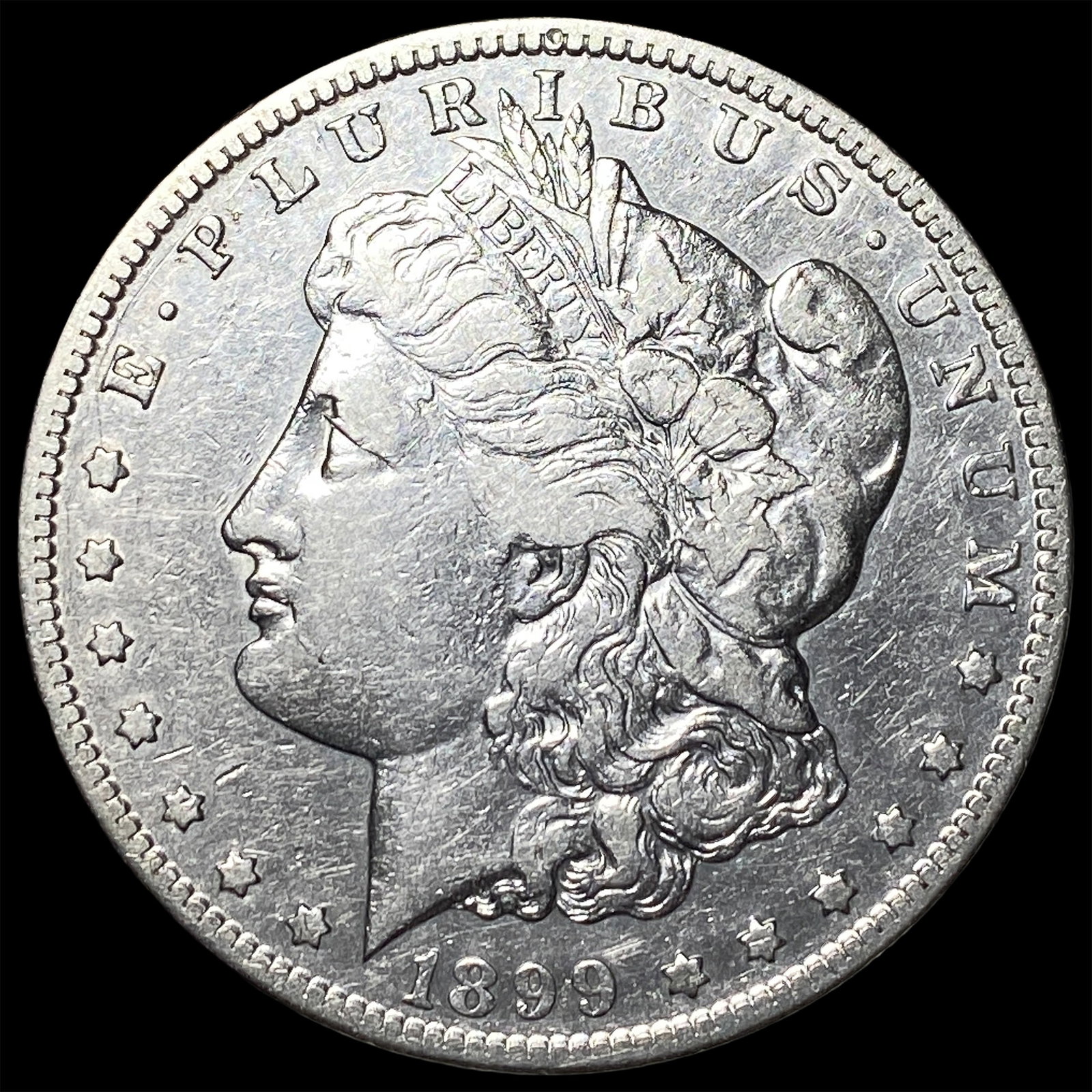 1899-S Silver Morgan Dollar NEARLY UNCIRCULATED: 1899-S Silver Morgan Dollar NEARLY UNCIRCULATED