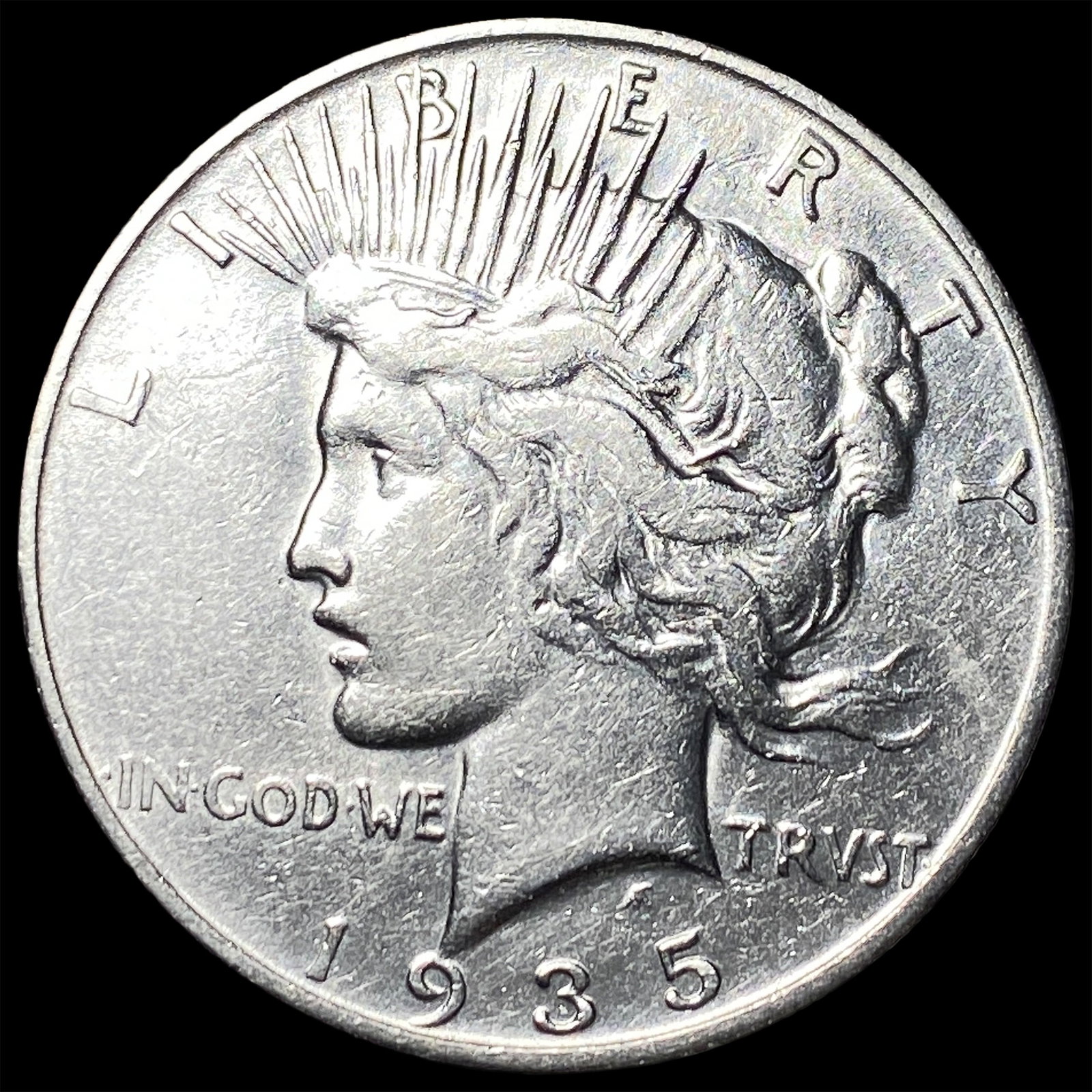 1935-S Silver Peace Dollar CLOSELY UNCIRCULATED: 1935-S Silver Peace Dollar CLOSELY UNCIRCULATED
