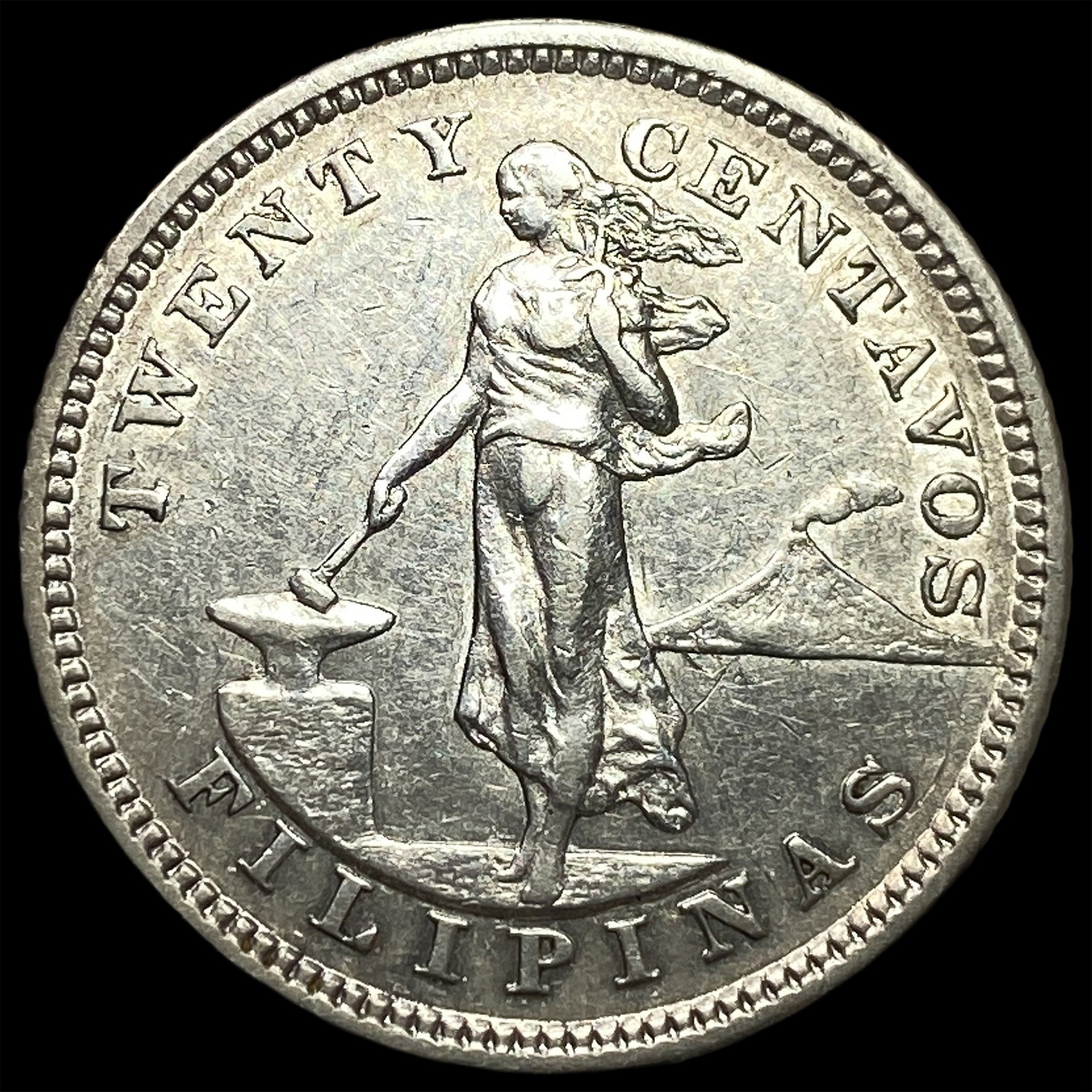 1904-S Philippines Silver 20 Centavos (1 of 2)