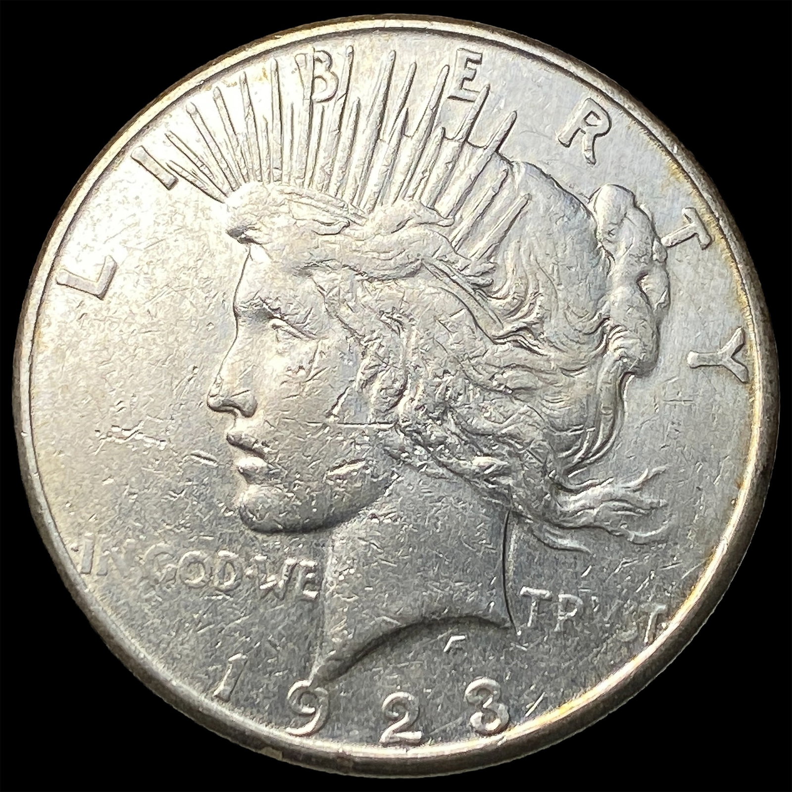 1923-S Silver Peace Dollar CLOSELY UNCIRCULATED: 1923-S Silver Peace Dollar CLOSELY UNCIRCULATED