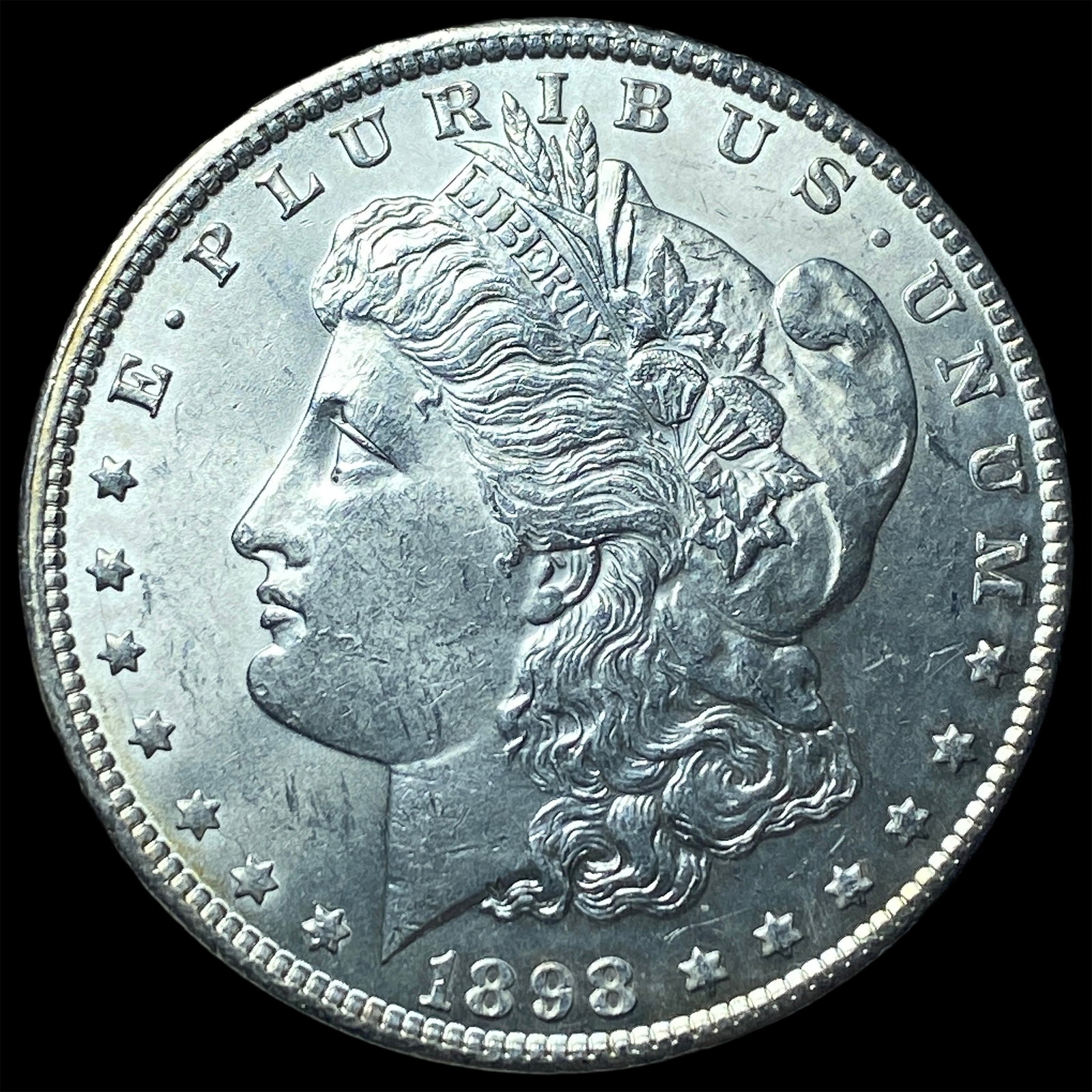1898 Morgan Silver Dollar CHOICE BU: 1898 Morgan Silver Dollar CHOICE BU