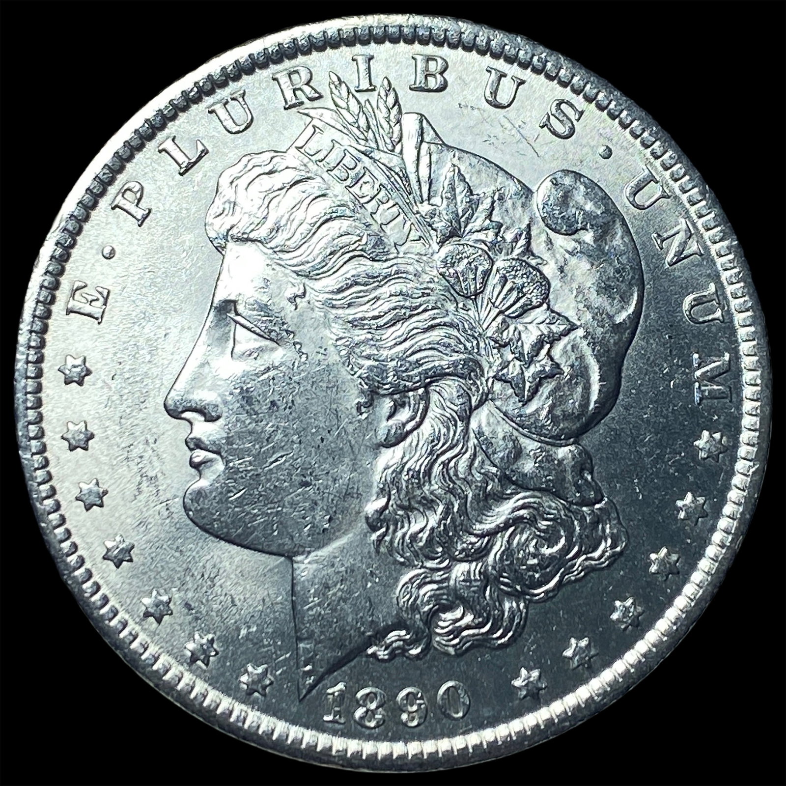 1890 Morgan Silver Dollar CHOICE AU: 1890 Morgan Silver Dollar CHOICE AU