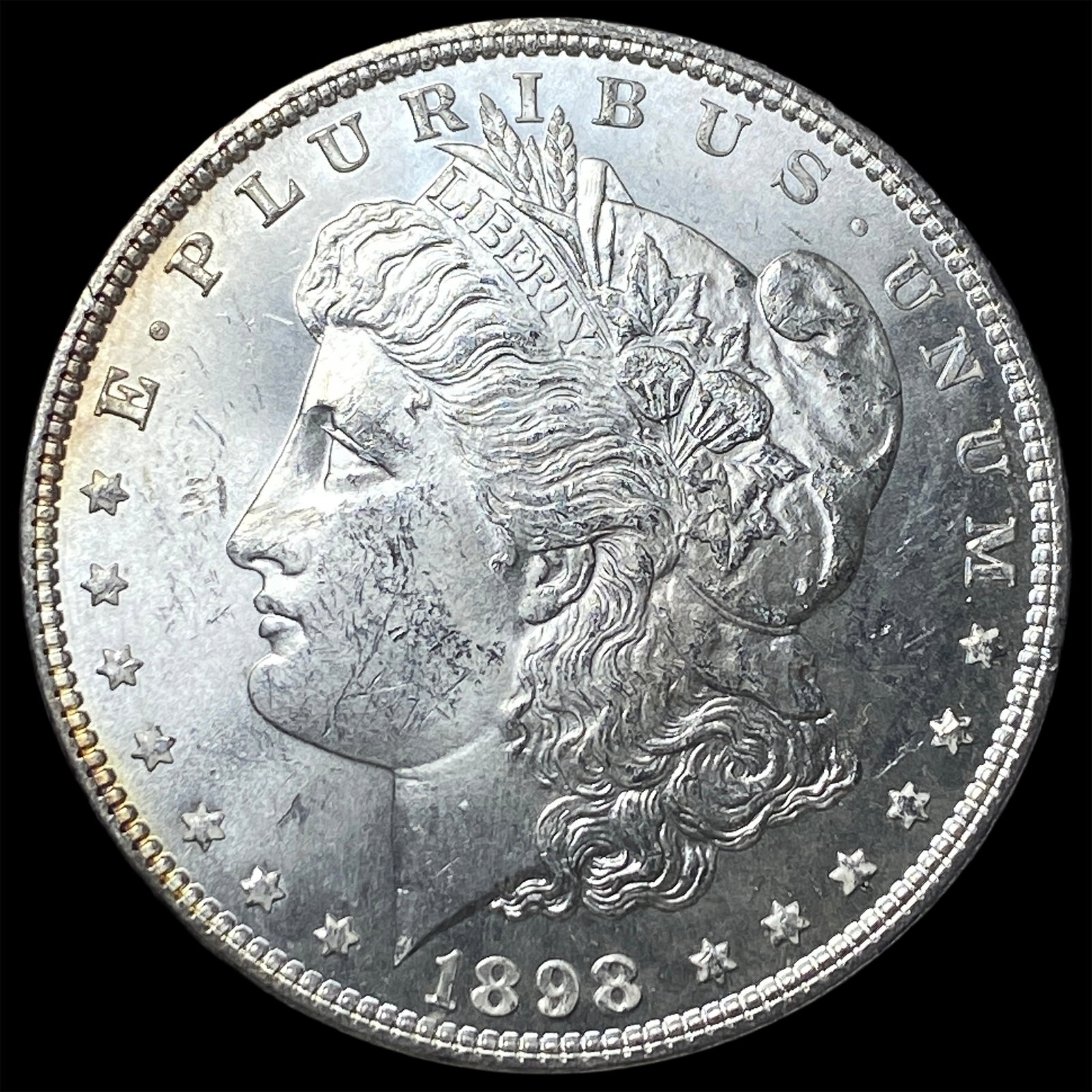 1898 Morgan Silver Dollar CHOICE BU: 1898 Morgan Silver Dollar CHOICE BU